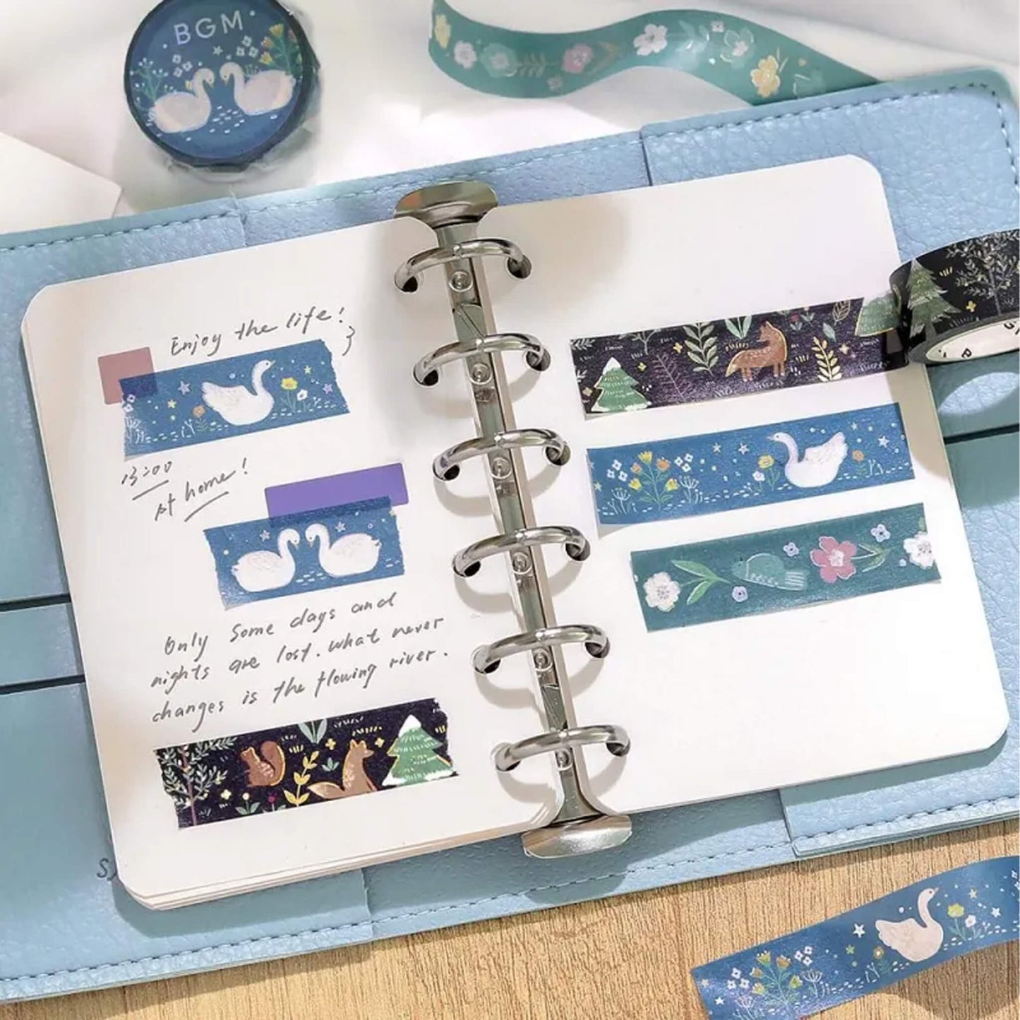 BGM Foil Washi Tape Nordic Forest - Moonlit Forest - Washi Tapes
