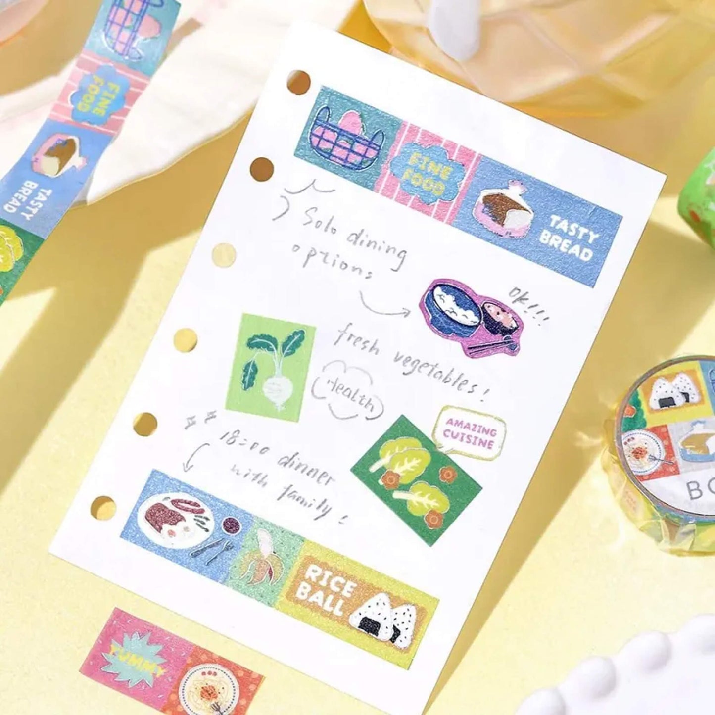 BGM Foil Washi Tape - Pop Food - Washi Tapes