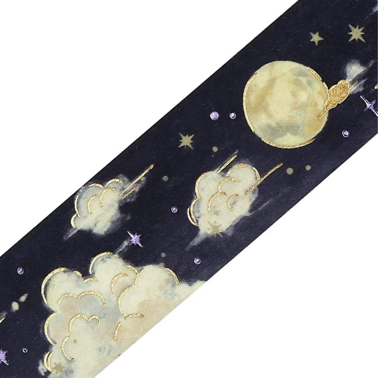 BGM Foil Washi Tape Sky Picture Book - Moonlit Night - Washi Tapes