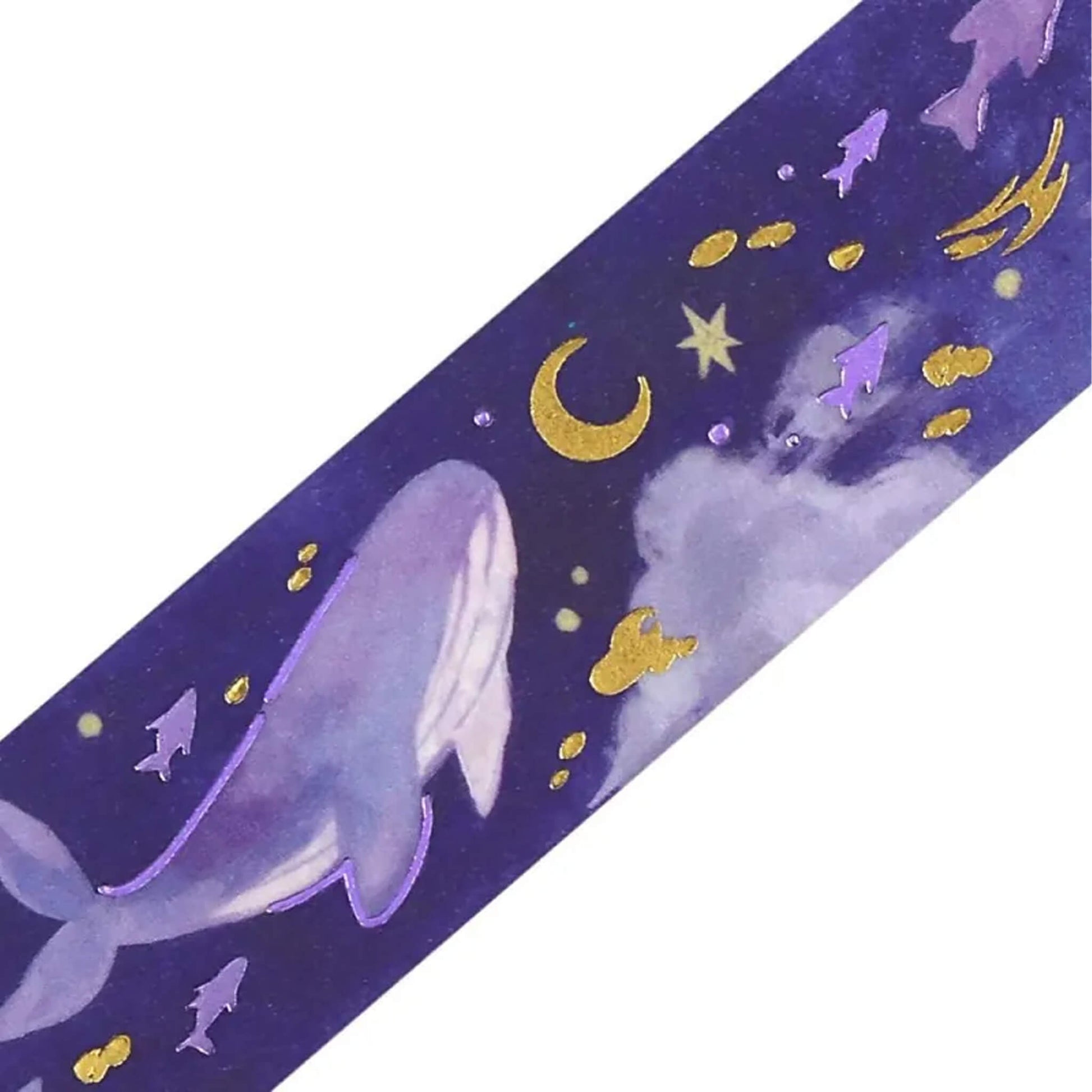 BGM Foil Washi Tape Sky Picture Book - Tranquil Night - Washi Tapes
