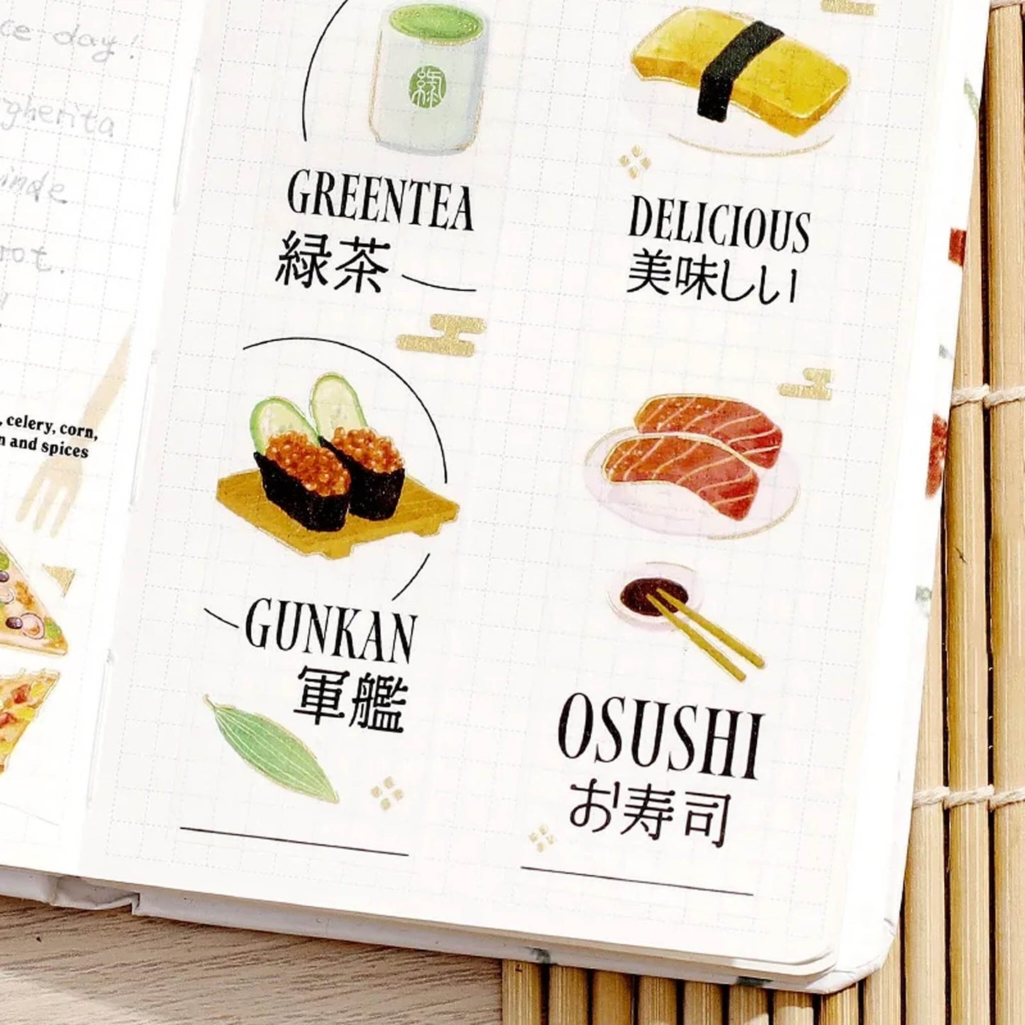 BGM Foil Washi Tape Today's Menu - Osushi - Washi Tapes