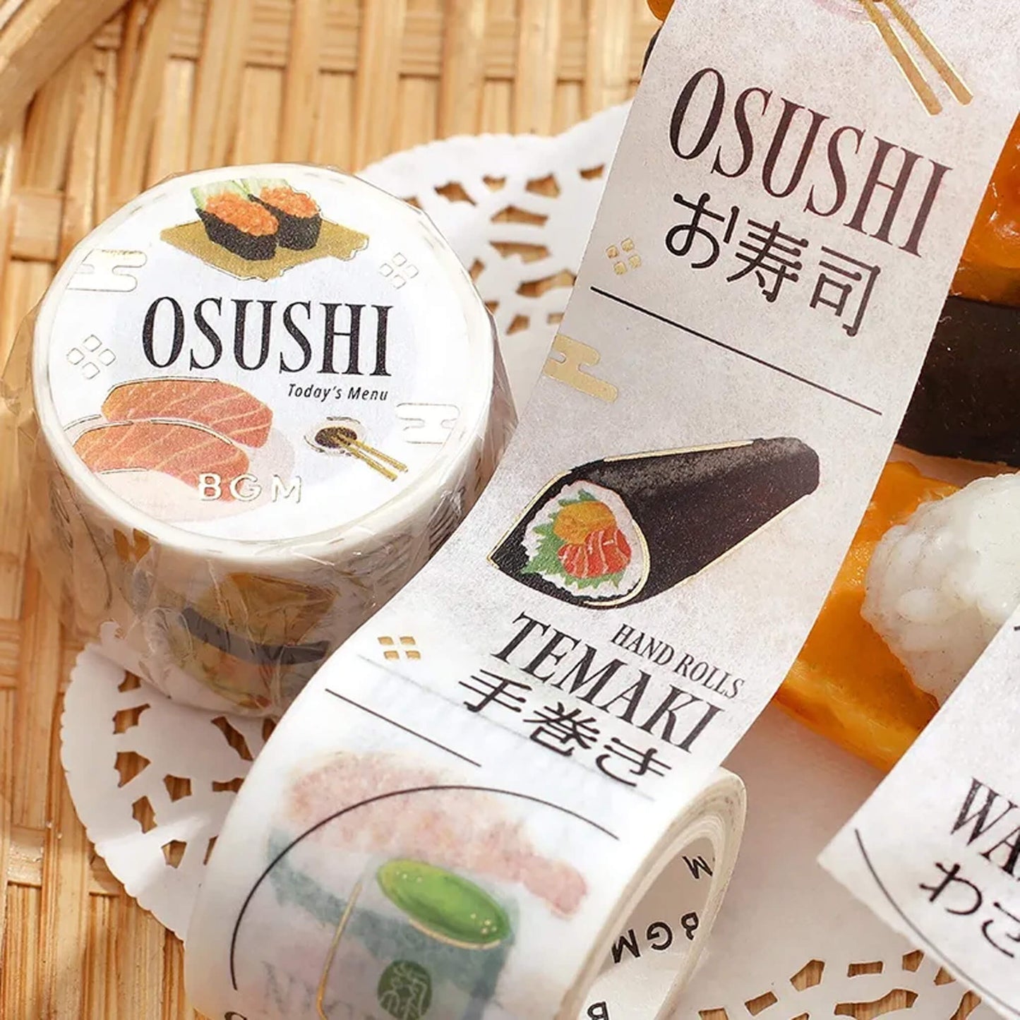 BGM Foil Washi Tape Today's Menu - Osushi - Washi Tapes