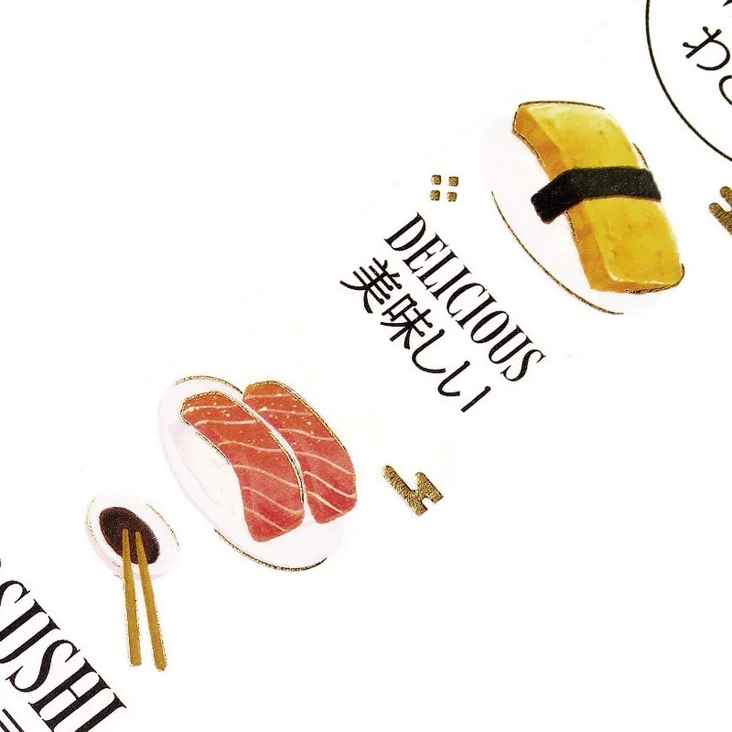 BGM Foil Washi Tape Today's Menu - Osushi - Washi Tapes