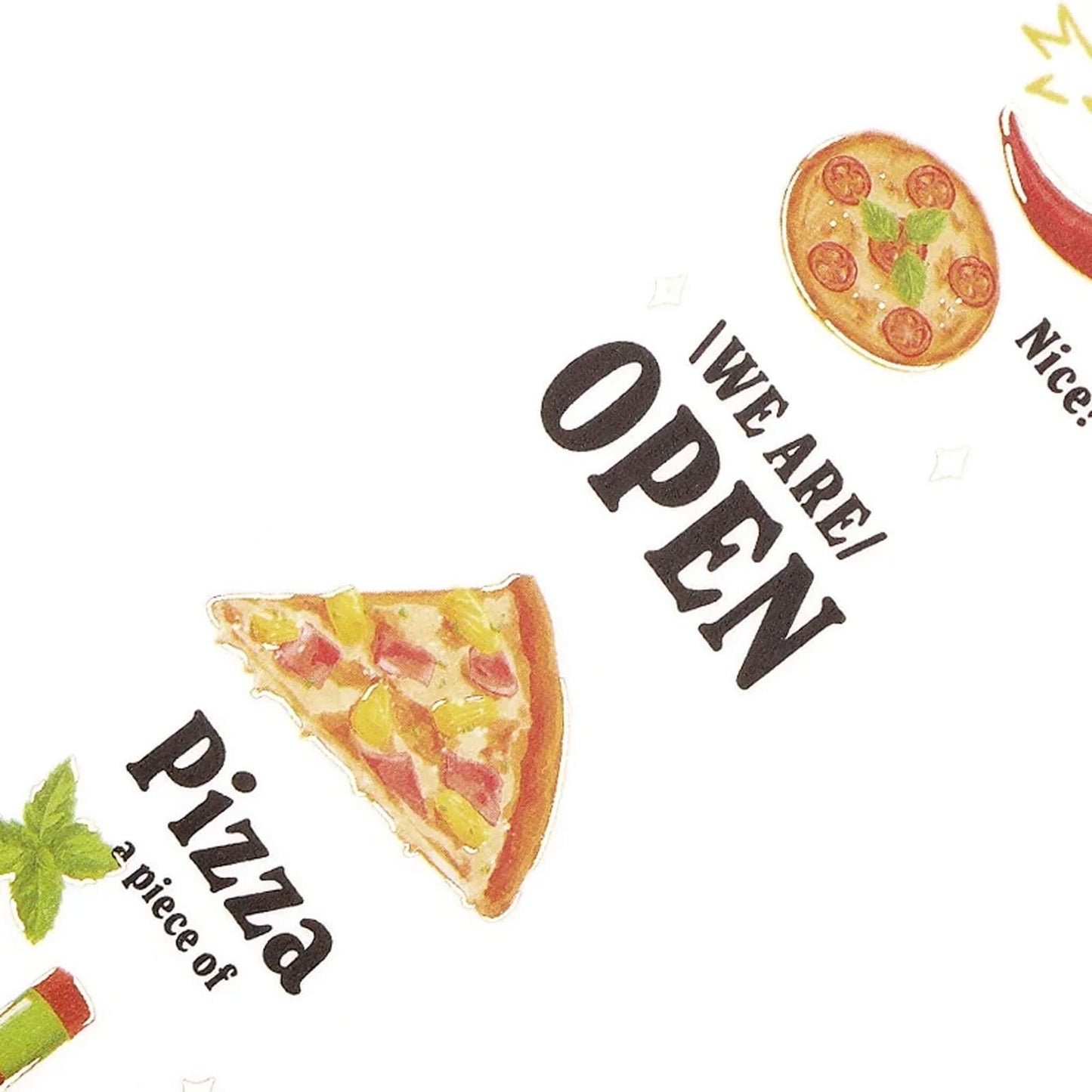 BGM Foil Washi Tape Today's Menu - Pizza - Washi Tapes