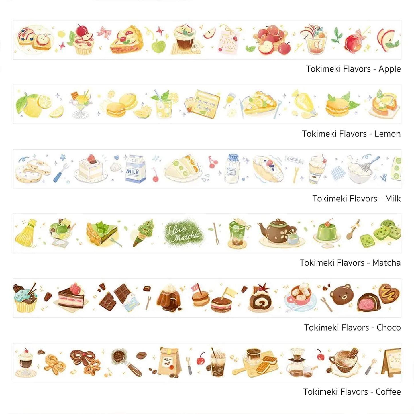BGM Foil Washi Tape Tokimeki Flavors - Coffee - Washi Tapes