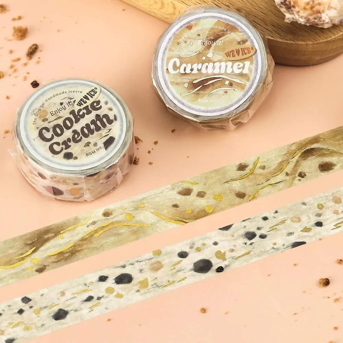 BGM Foil Washi Tape We Love ICE - Cookie Cream - Washi Tapes