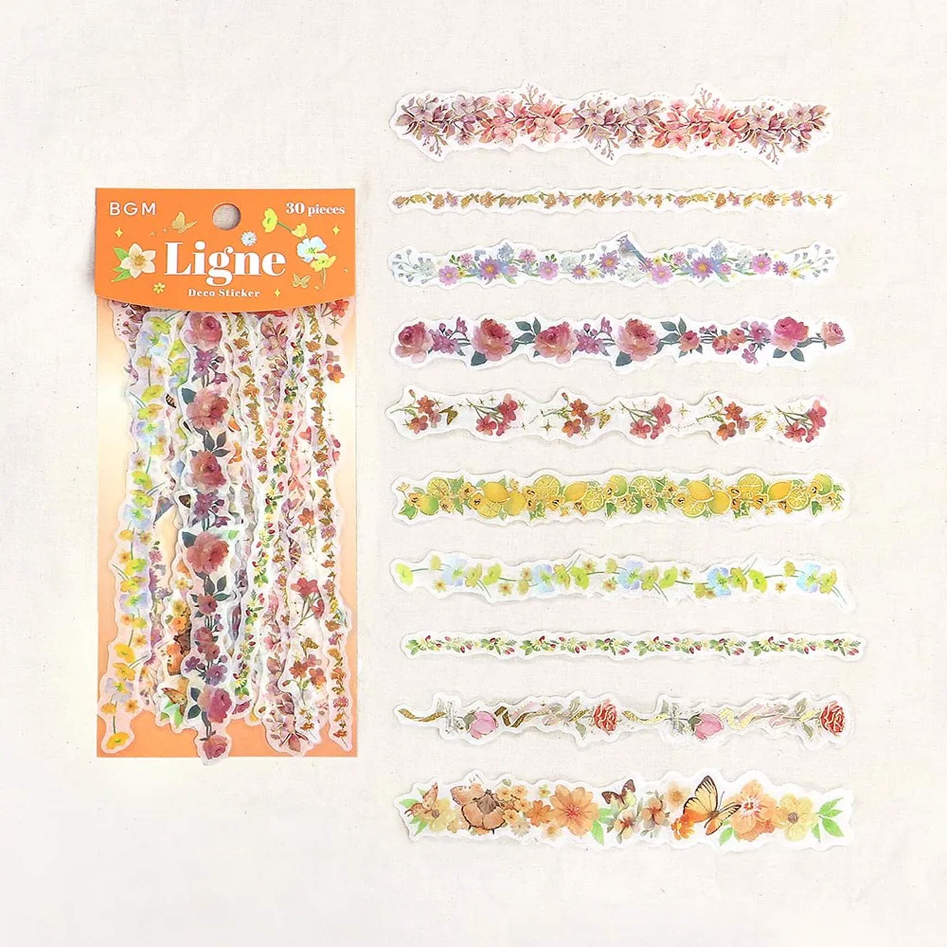 BGM Ligne Deco Sticker - Floral Fragrance - Flake Stickers