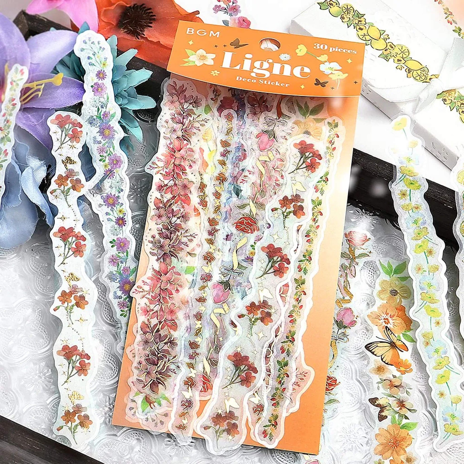 BGM Ligne Deco Sticker - Floral Fragrance - Flake Stickers