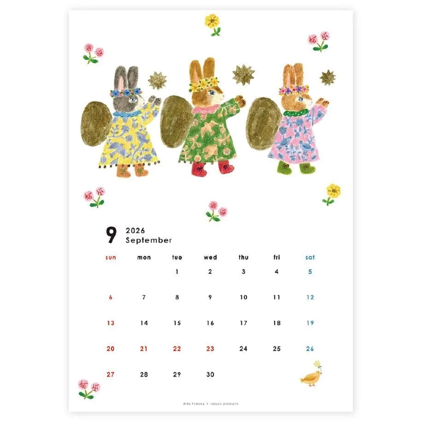 Cozyca 2026 Calendar - Aiko Fukawa - 2026 Calendars