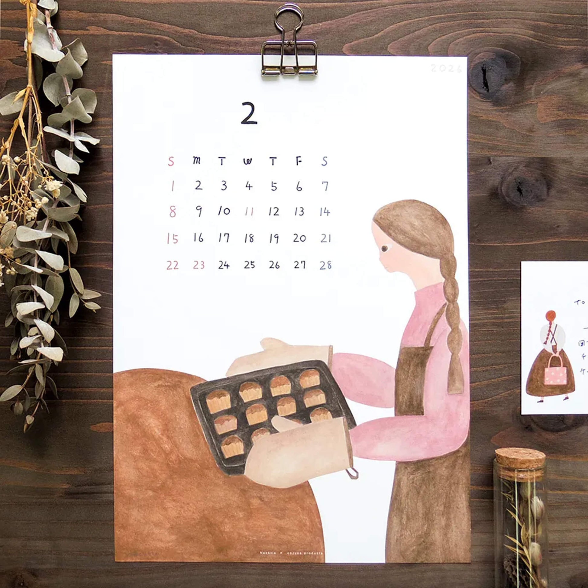 Cozyca 2026 Calendar - Necktie (ネクタイ) - 2026 Calendars