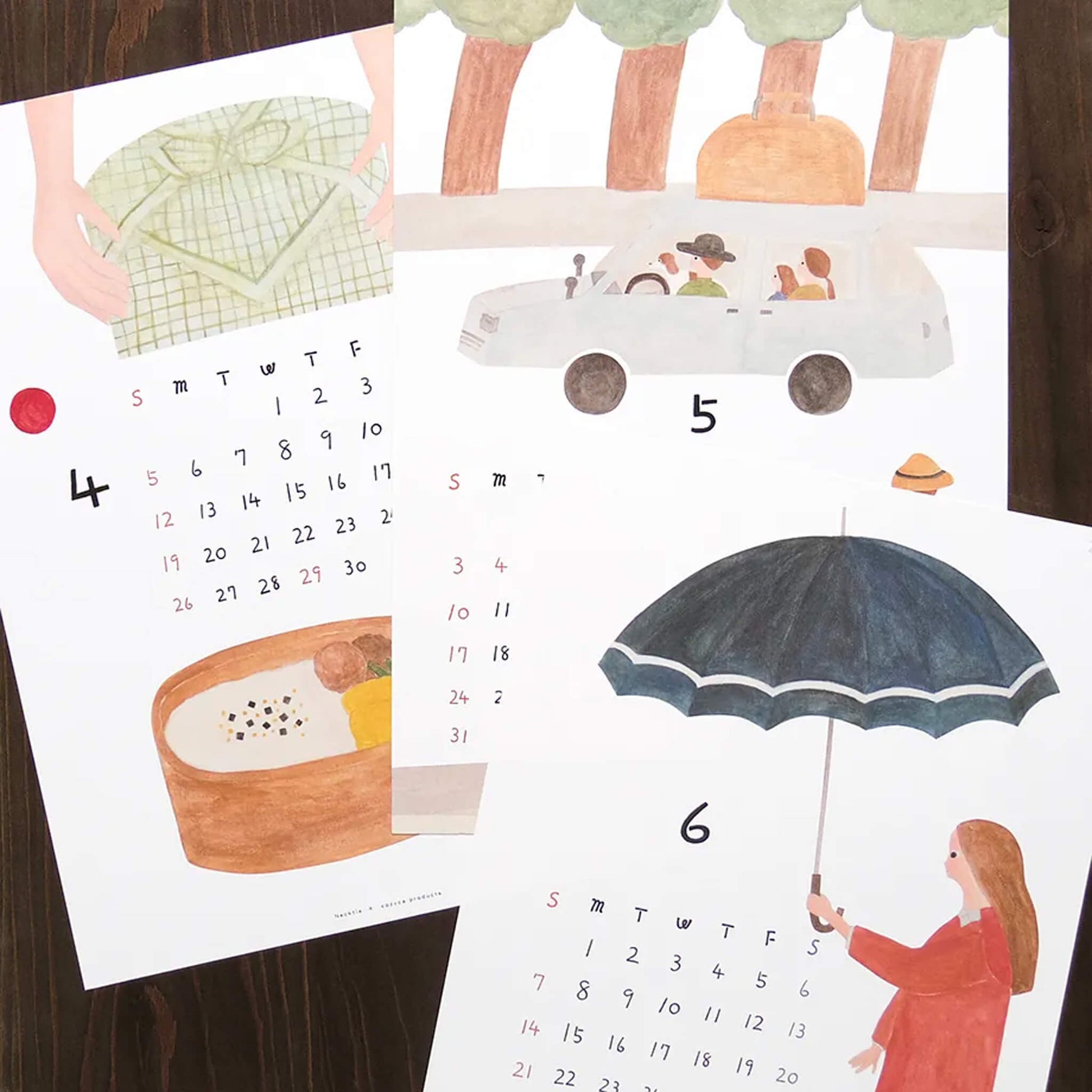 Cozyca 2026 Calendar - Necktie (ネクタイ) - 2026 Calendars