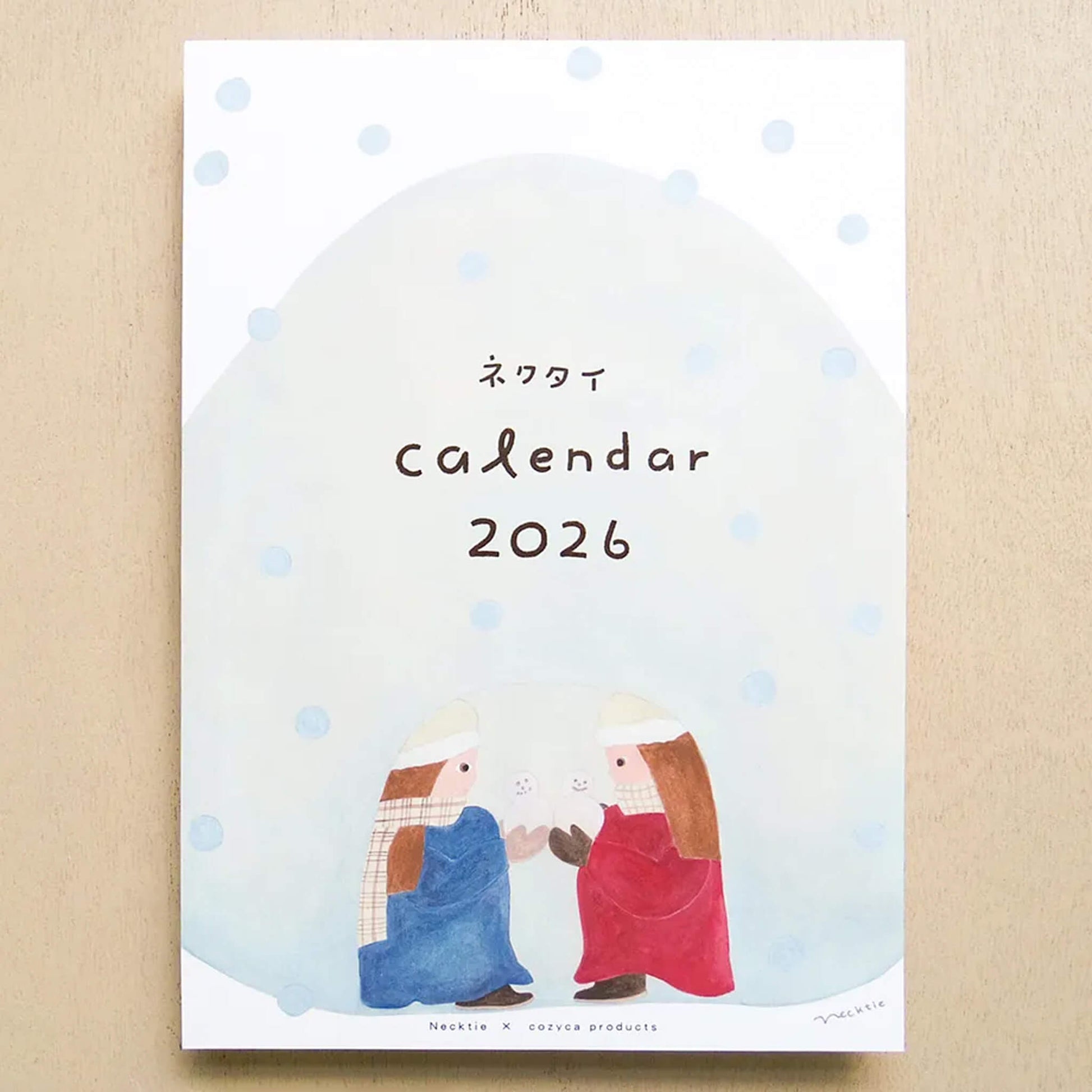 Cozyca 2026 Calendar - Necktie (ネクタイ) - 2026 Calendars