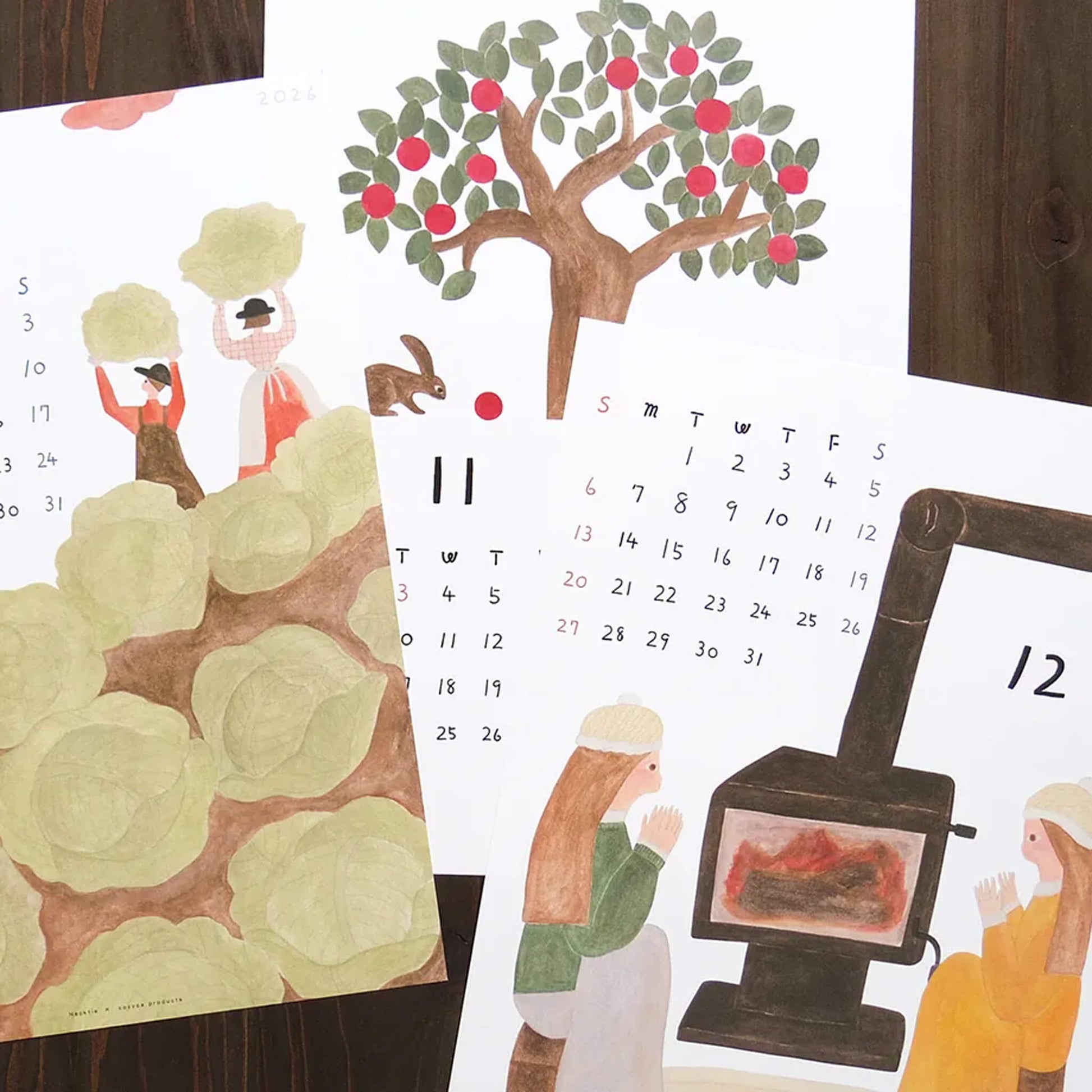 Cozyca 2026 Calendar - Necktie (ネクタイ) - 2026 Calendars