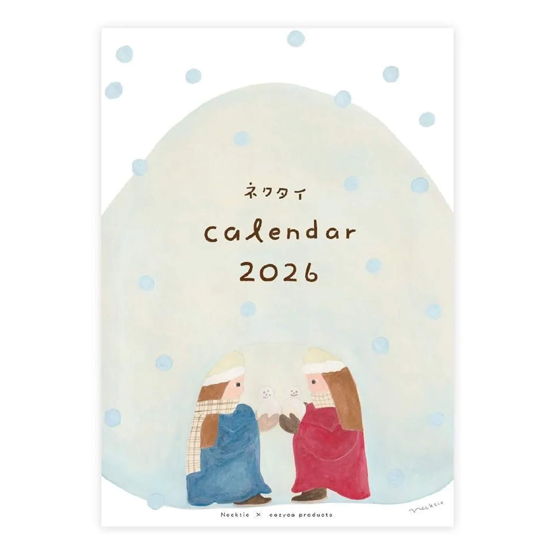 Cozyca 2026 Calendar - Necktie (ネクタイ) - 2026 Calendars