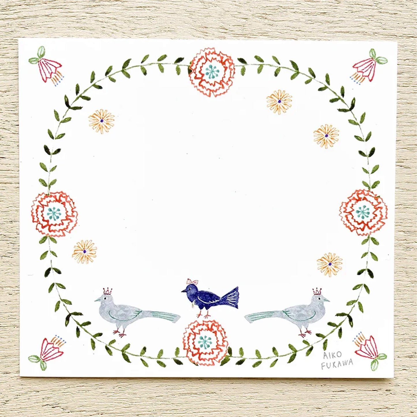 Cozyca Block Memo Pad - Flower Gate - Memo Pads