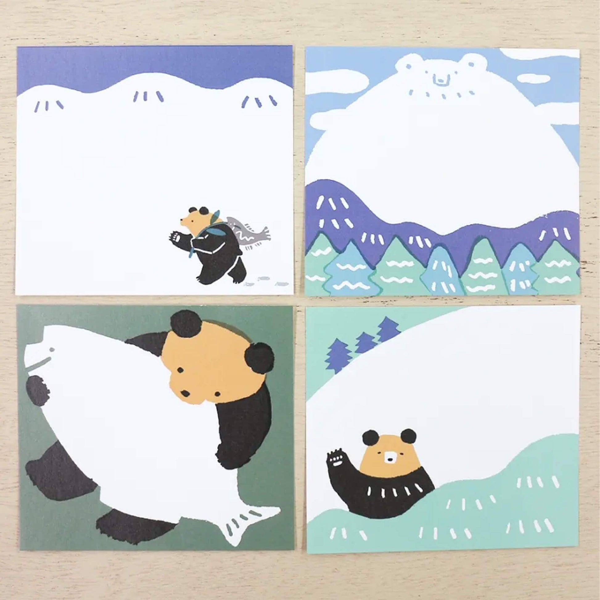 Cozyca Block Memo Pad - Kuma - Memo Pads