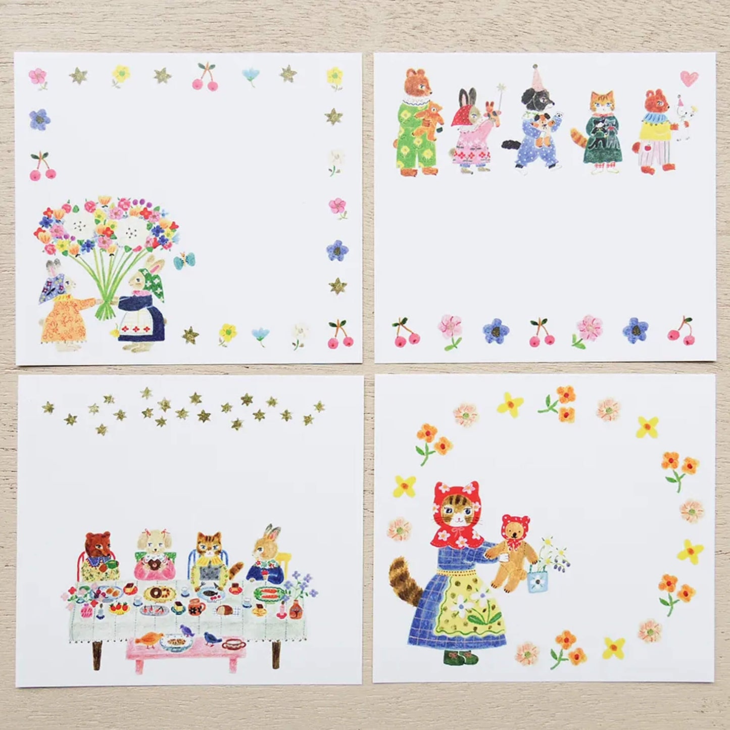 Cozyca Block Memo Pad - Little Fluffy Friends - Memo Pads