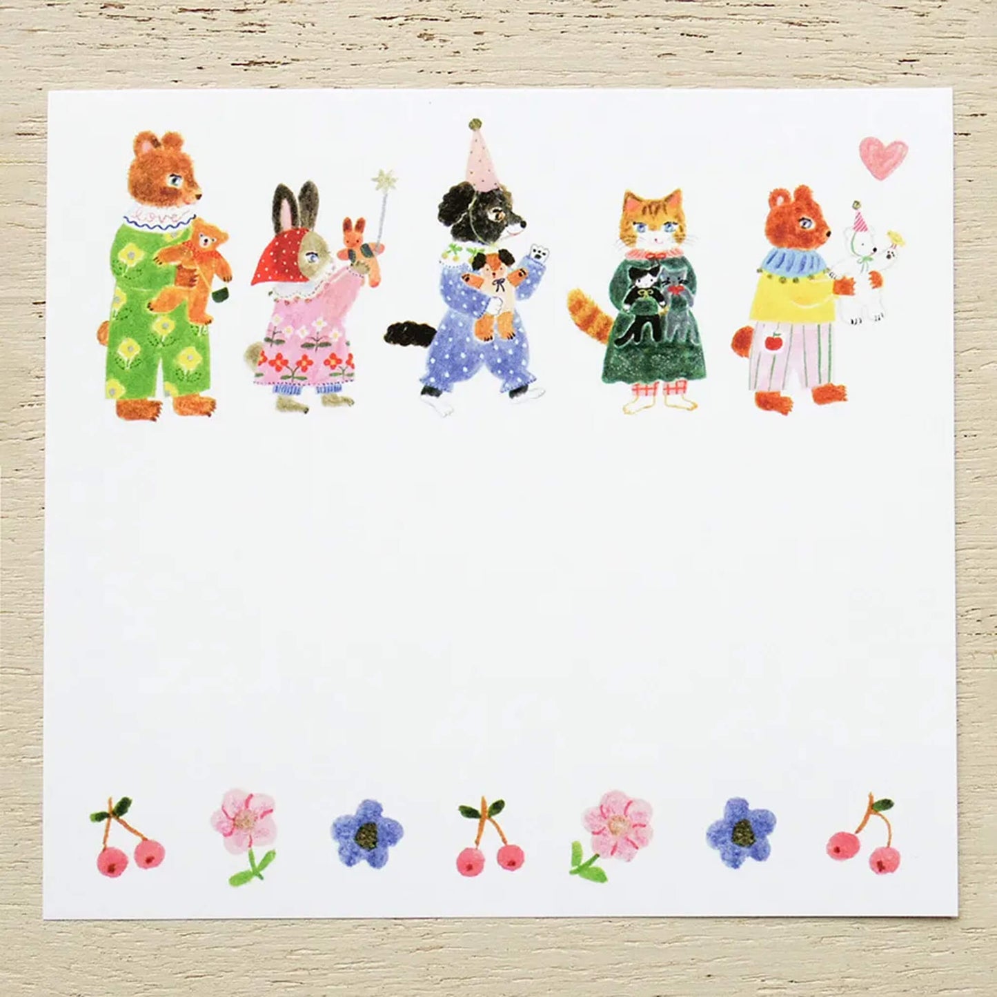 Cozyca Block Memo Pad - Little Fluffy Friends - Memo Pads
