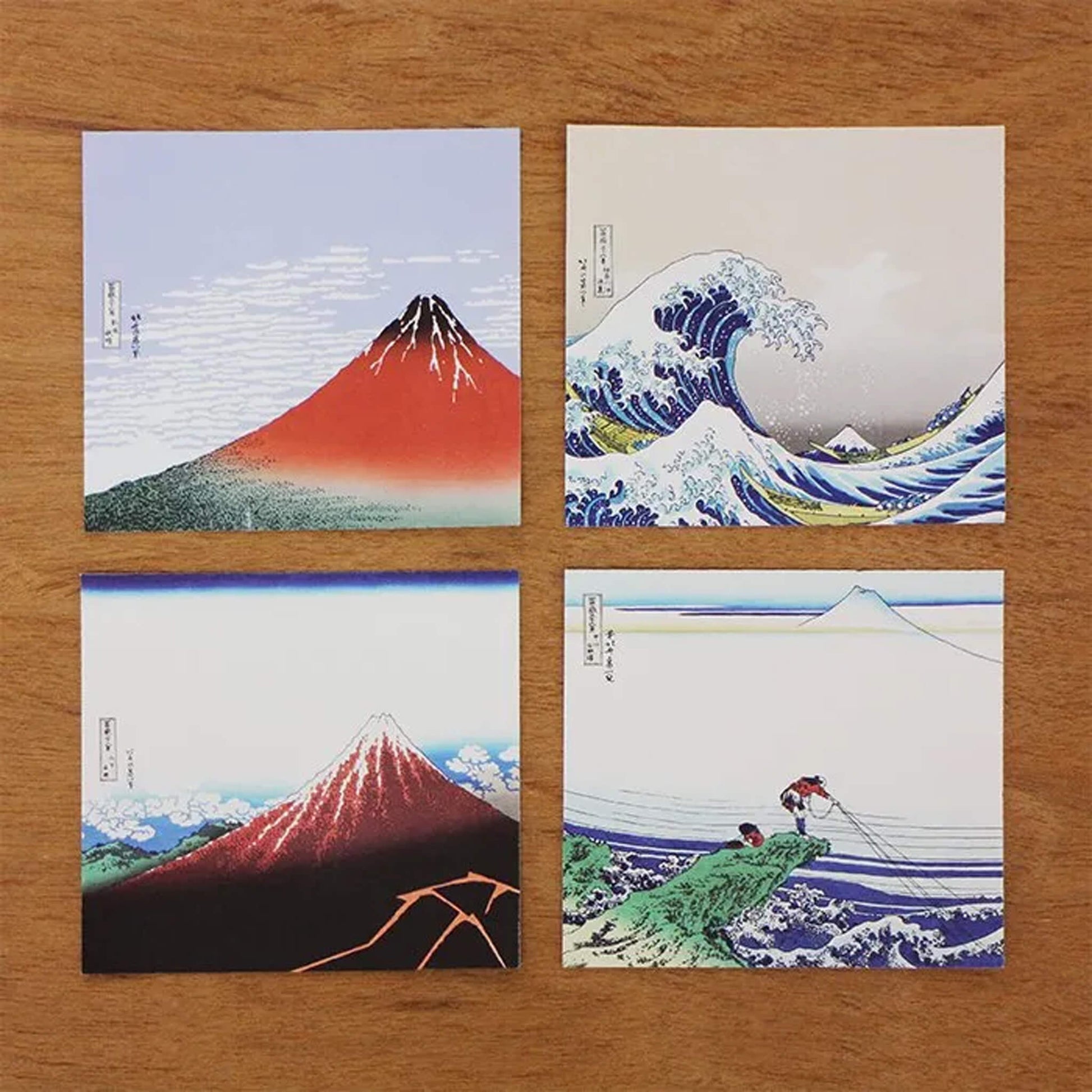 Cozyca Hyogensha Block Memo Pad - Katsushika Hokusai Mount Fuji - Memo Pads