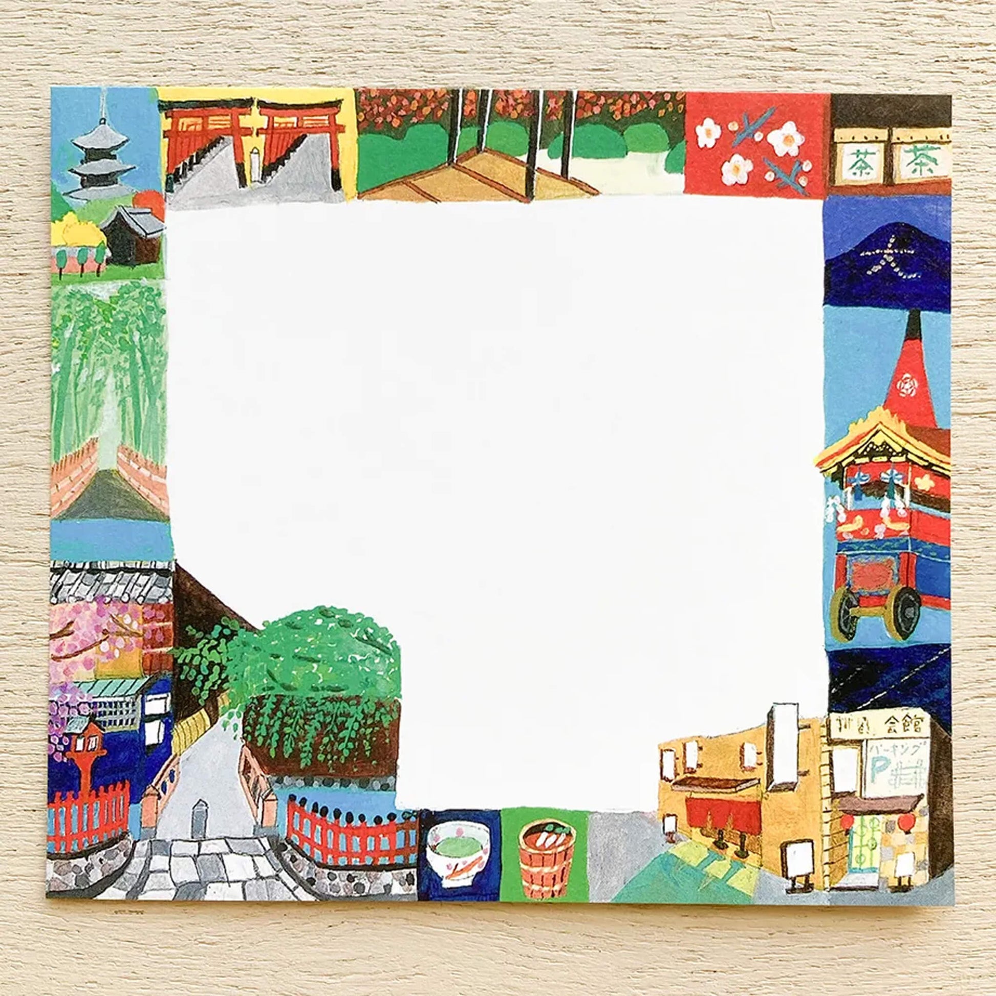Cozyca Hyogensha Block Memo Pad - Kyoto - Memo Pads
