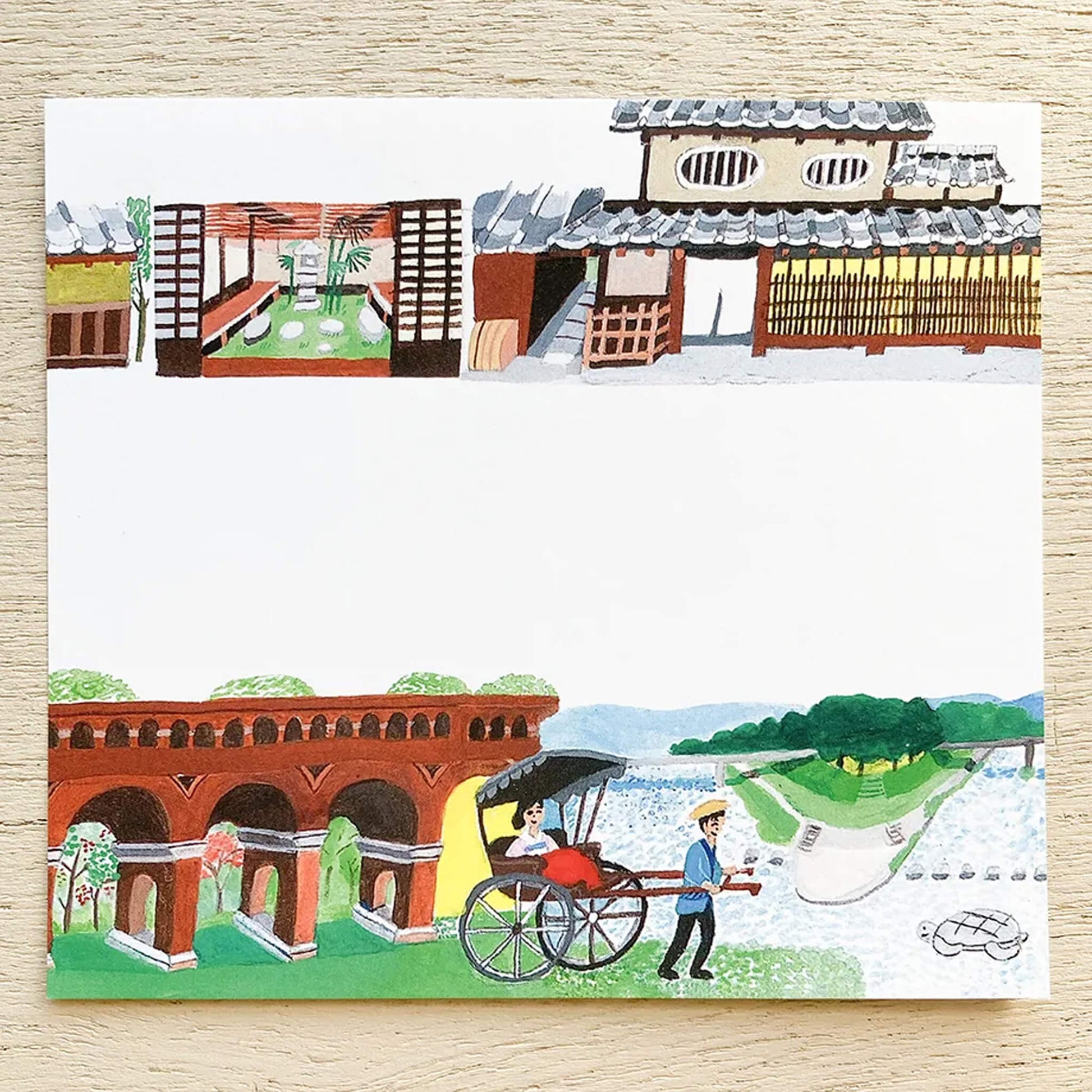 Cozyca Hyogensha Block Memo Pad - Kyoto - Memo Pads