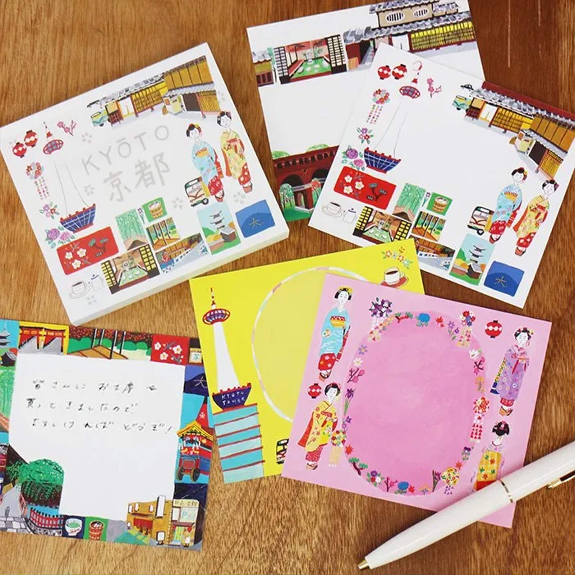 Cozyca Hyogensha Block Memo Pad - Kyoto - Memo Pads
