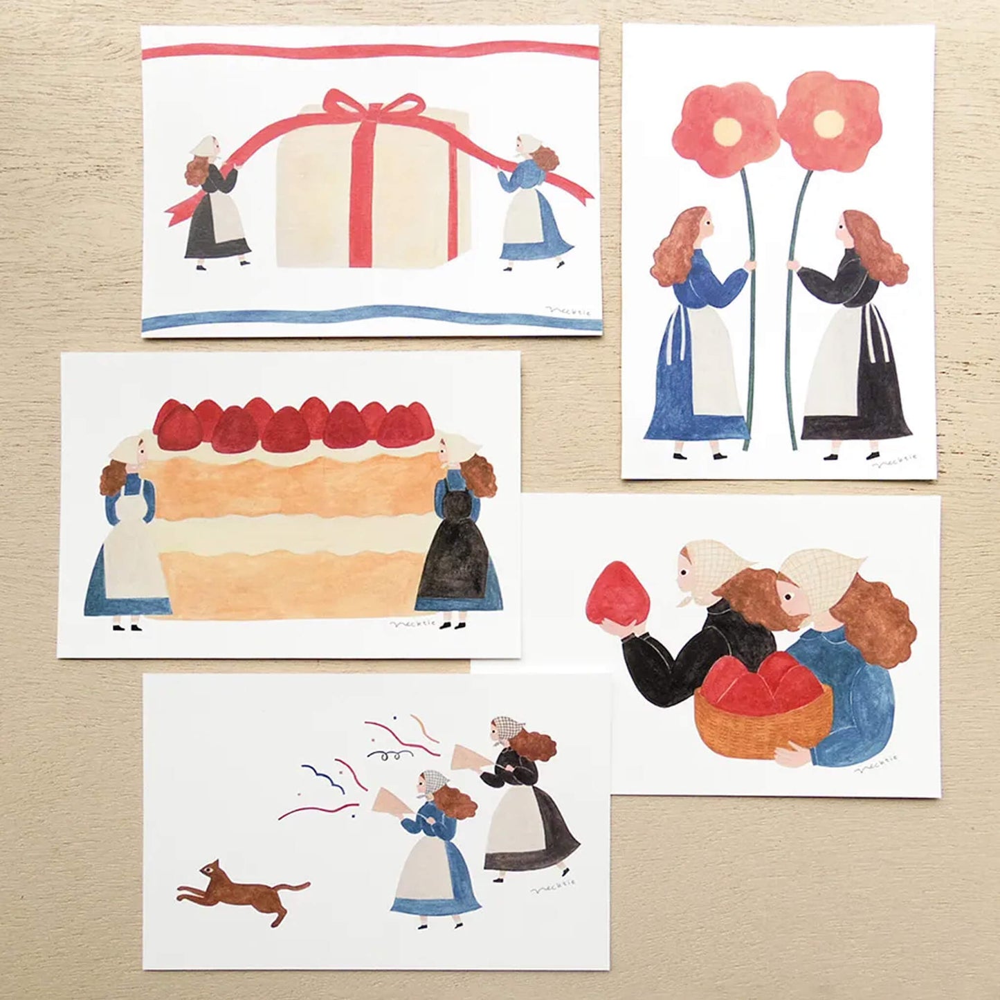 Cozyca Postcard Set - Tomorrow is Someone's Birthday - Postcards