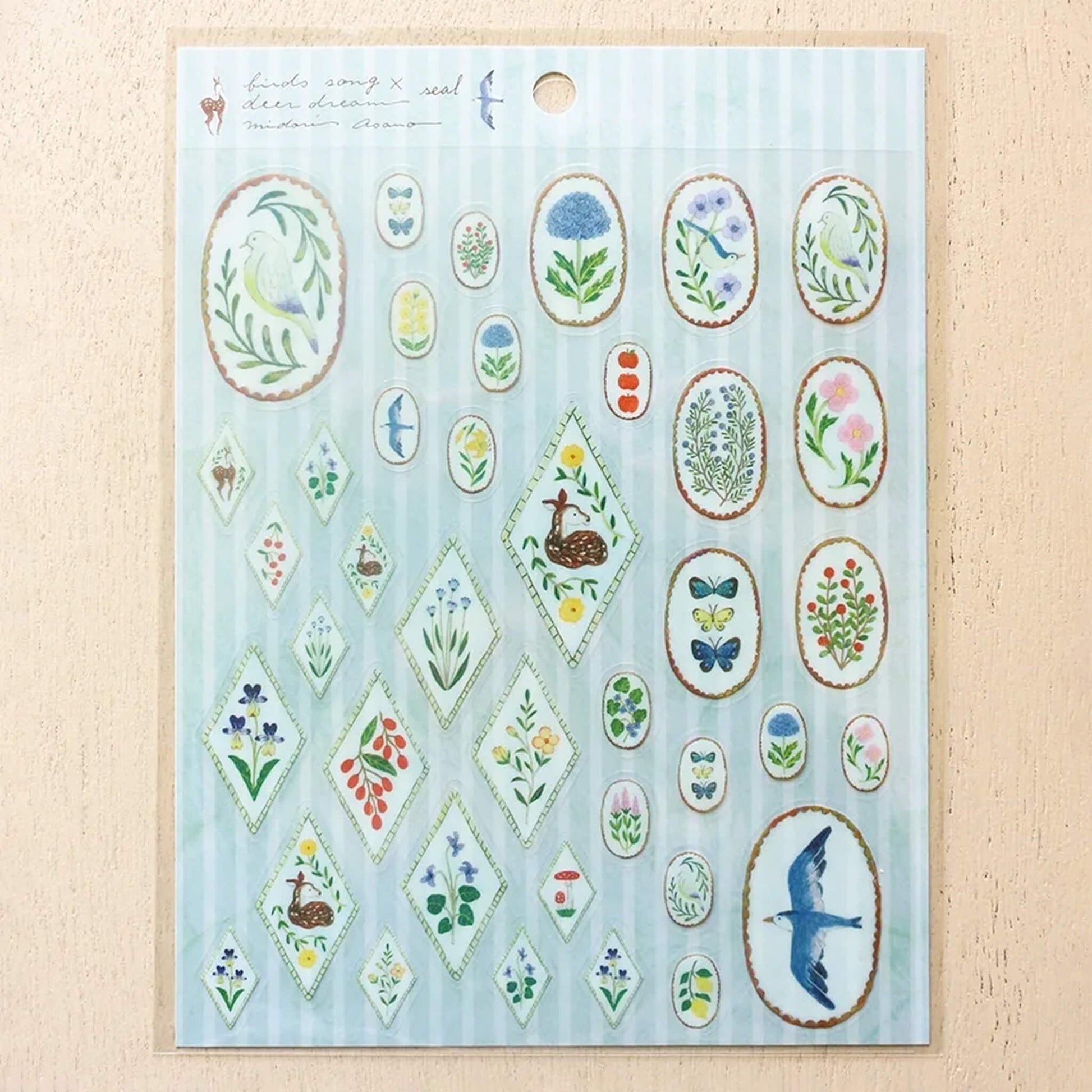 Cozyca Sticker Seal - Brids Song & Deer Dream - Sticker Sheets