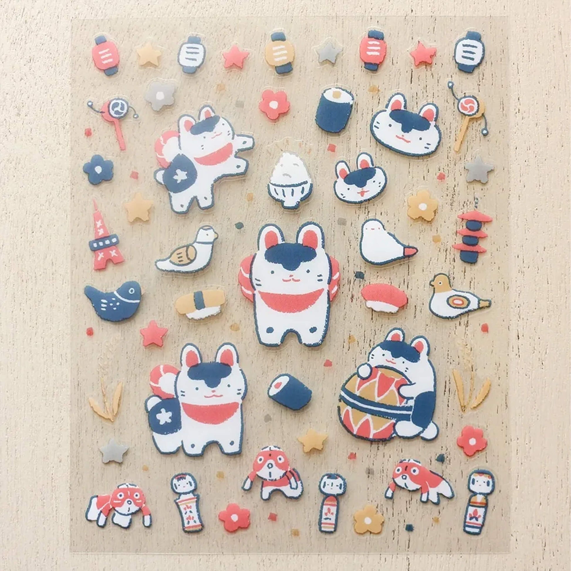 Cozyca Sticker Seal - Festival Dog Hariko - Sticker Sheets