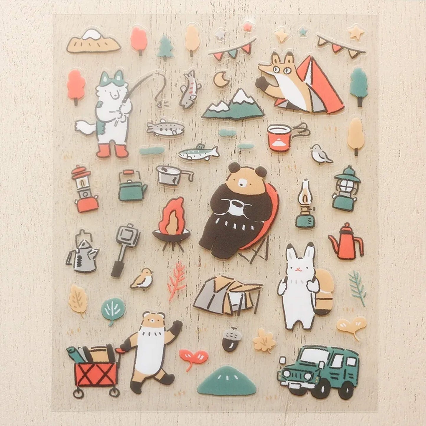 Cozyca Sticker Seal - Fun Camping - Sticker Sheets
