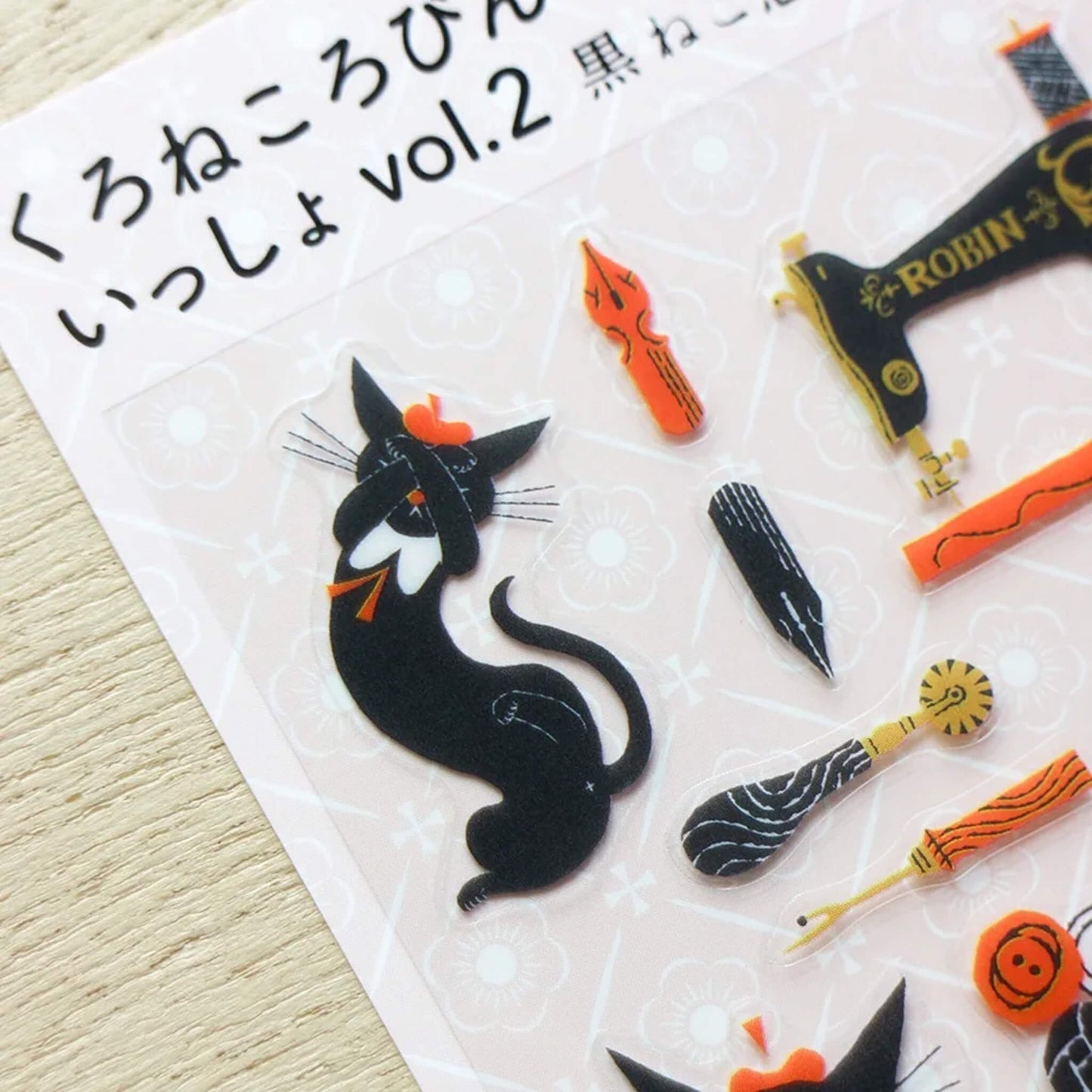 Cozyca Sticker Seal - Robin the Black Cat vol.2 - Sticker Sheets