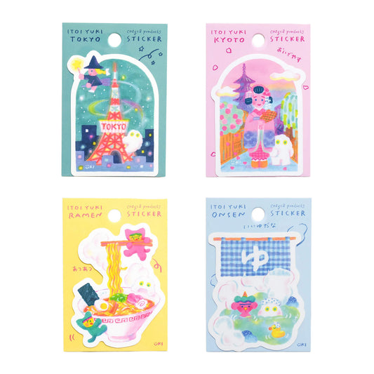 Cozyca Waterproof Sticker - Itoyi Yuki Series - Tokyo - Flake Stickers