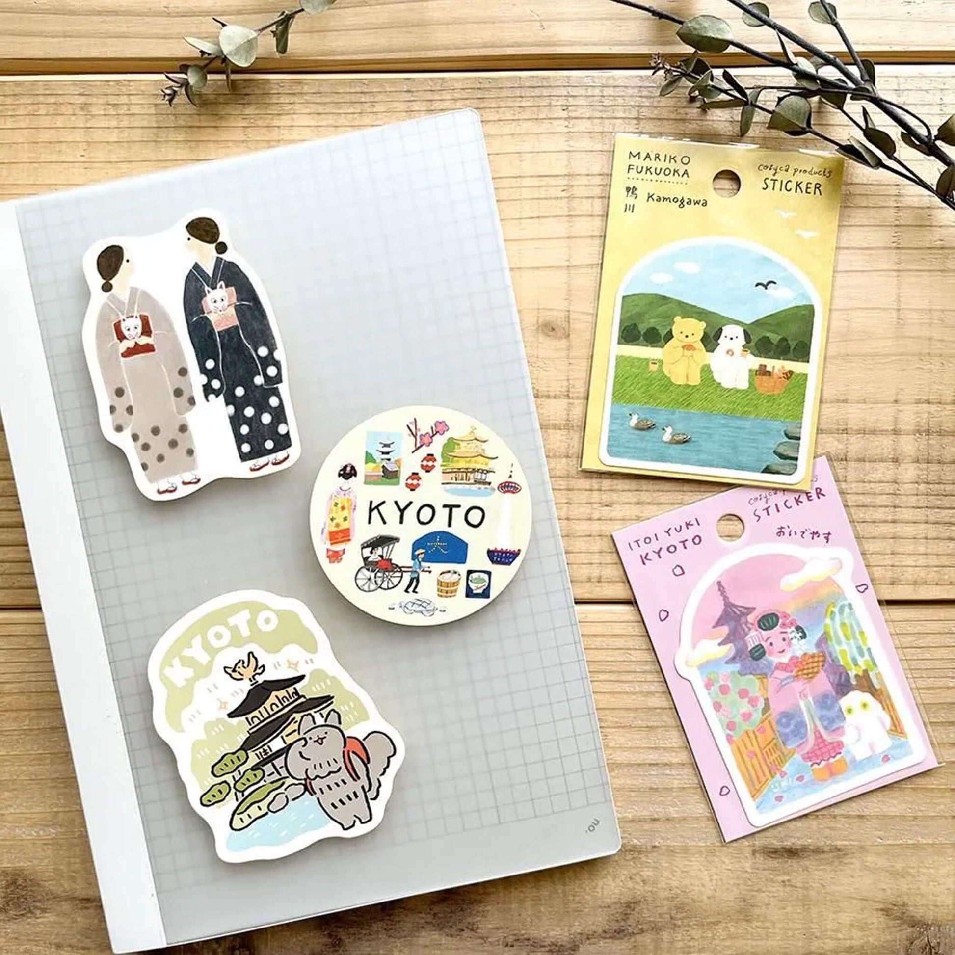 Cozyca Waterproof Sticker - Mariko Fukuoka Series - Tokyo Station - Flake Stickers