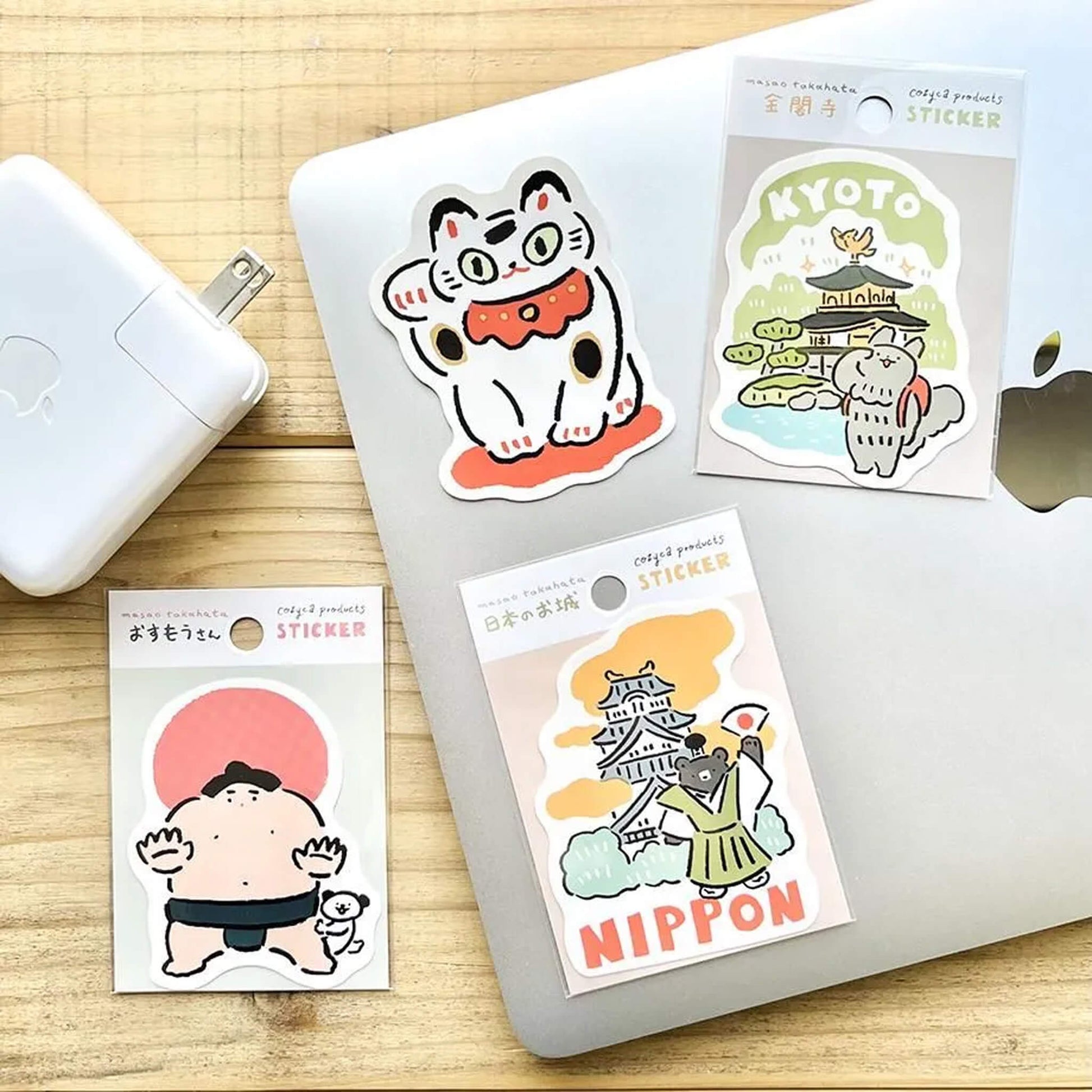 Cozyca Waterproof Sticker - Masao Takahata Series - Maneki Neko - Flake Stickers