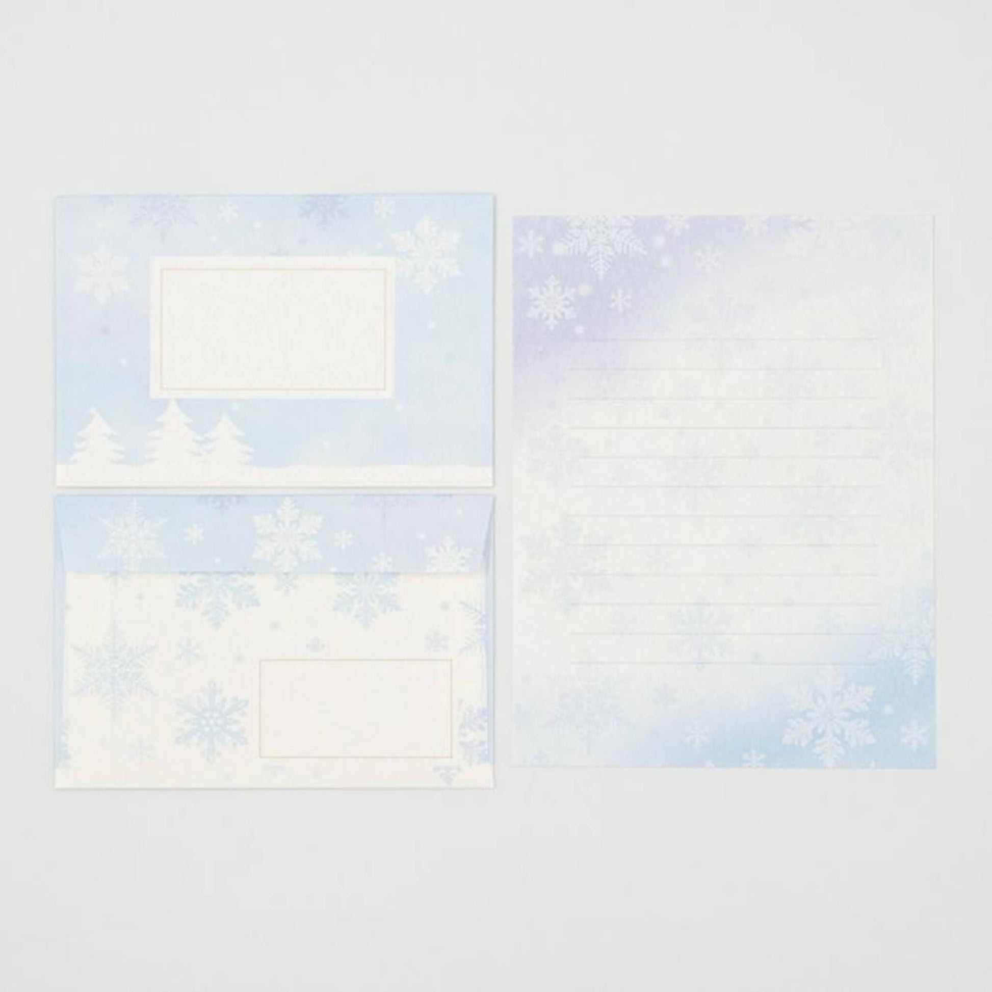 Furukawa Mino Washi Letter Writing Set Wa - Life 2024 Winter Limited - Snow Light - Letter Writing Sets