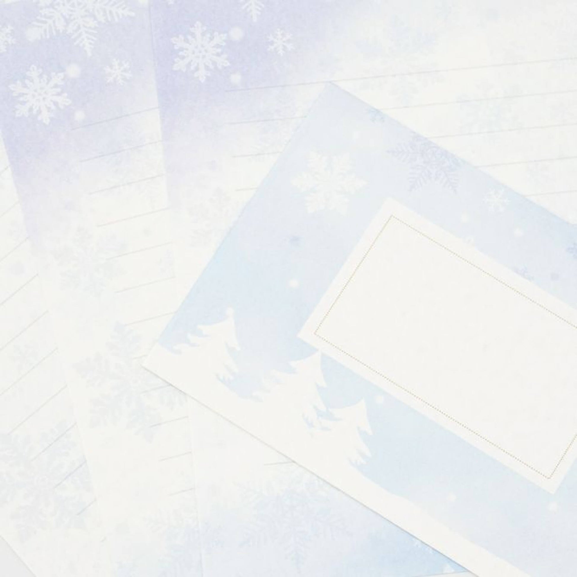 Furukawa Mino Washi Letter Writing Set Wa - Life 2024 Winter Limited - Snow Light - Letter Writing Sets