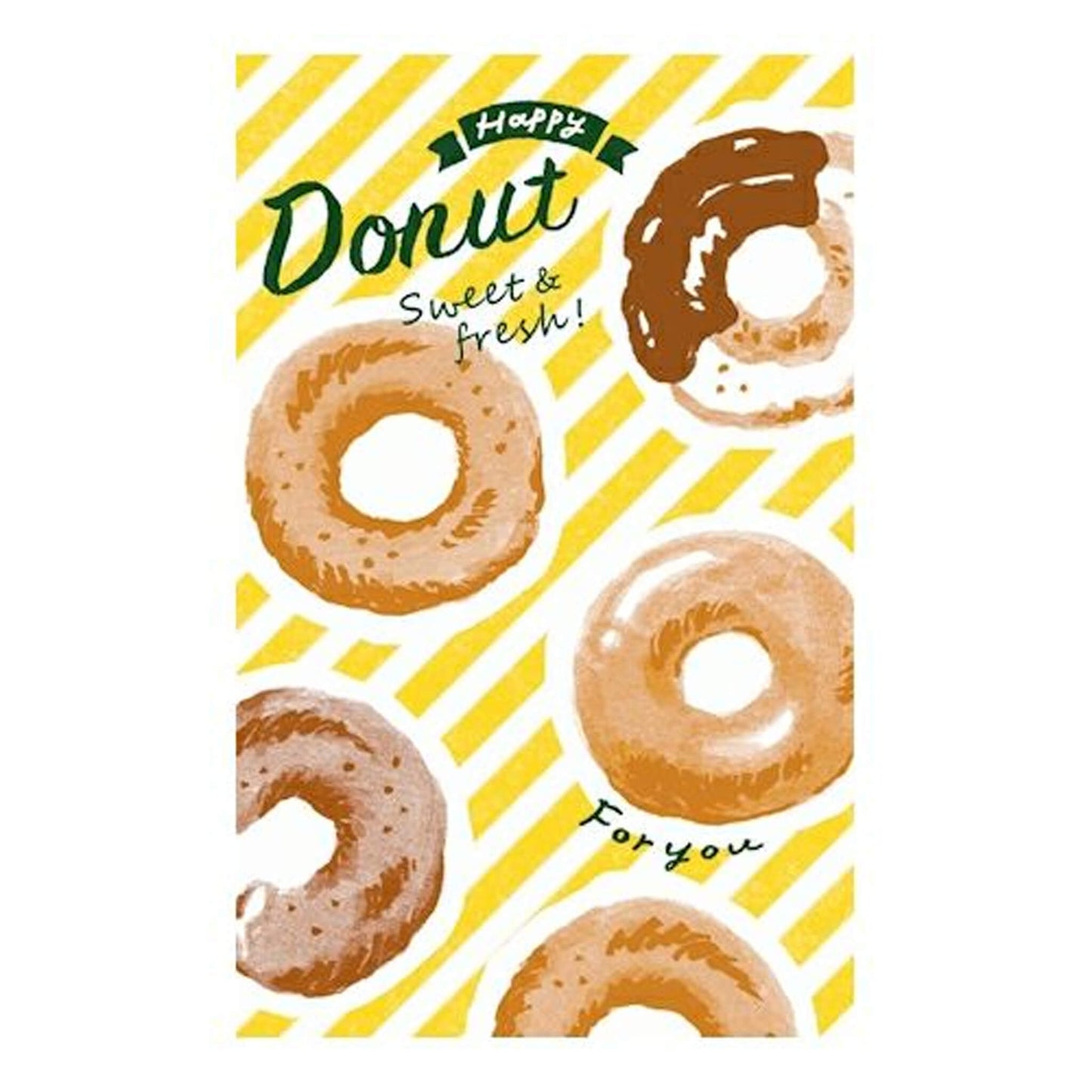 Furukawa Paper Bag Mini Letter Set - Flour & Donuts - Mini Letter Writing Sets