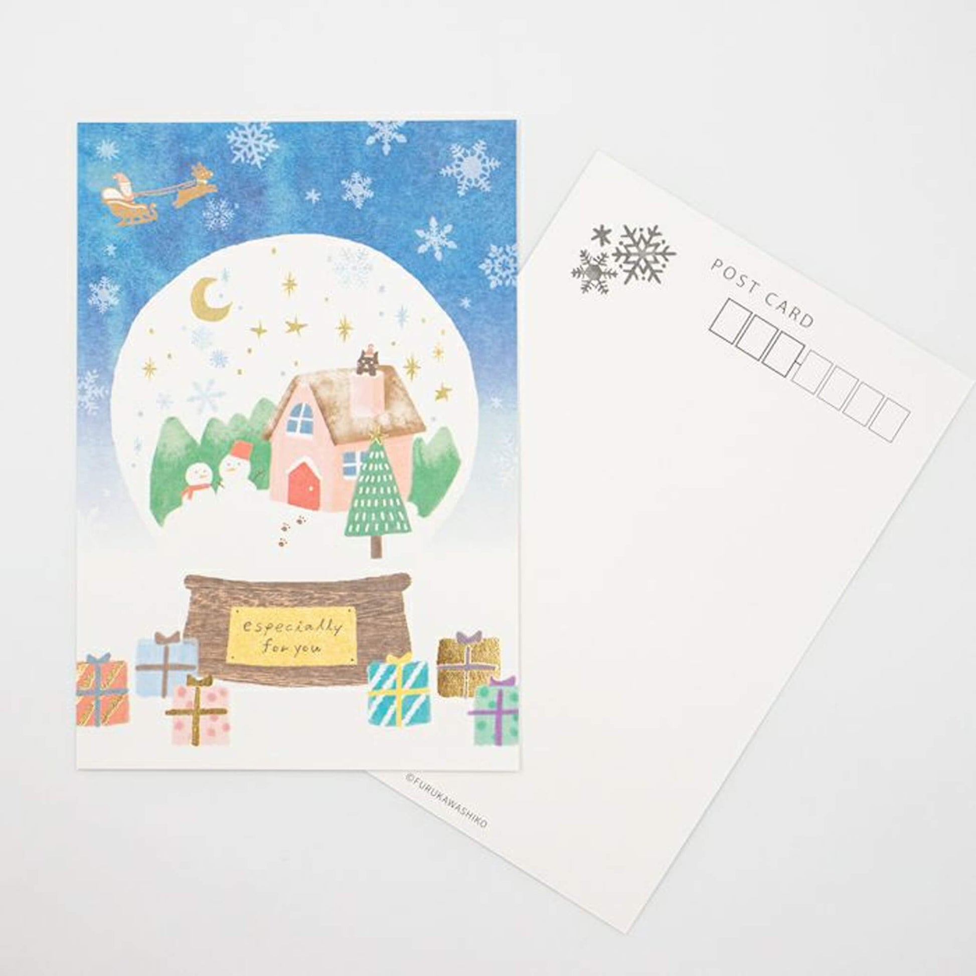 Furukawa Postcard Wa - Life 2024 Winter Limited - Snow Dome - Postcards