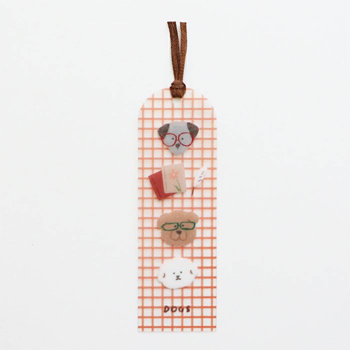 Furukawa Shiko Clear Bookmark - Book and Dog - Hontowatashi - Bookmarks