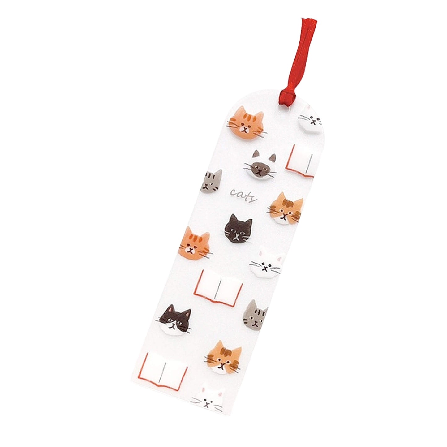 Furukawa Shiko Clear Bookmark - Various Cats - Hontowatashi - Bookmarks