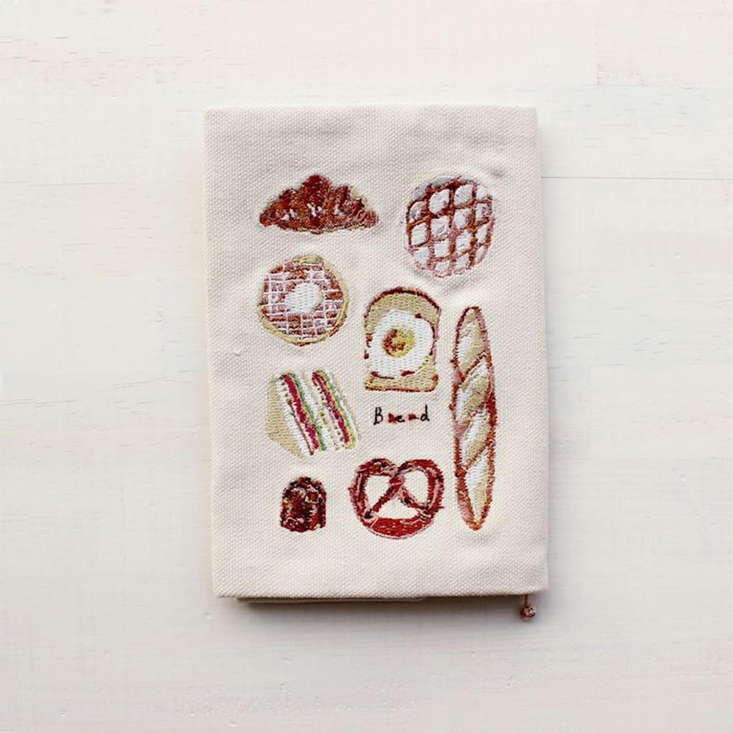 Furukawa Shiko Embroidered Book Cover A6 - Bun - Hontowatashi - Book Covers
