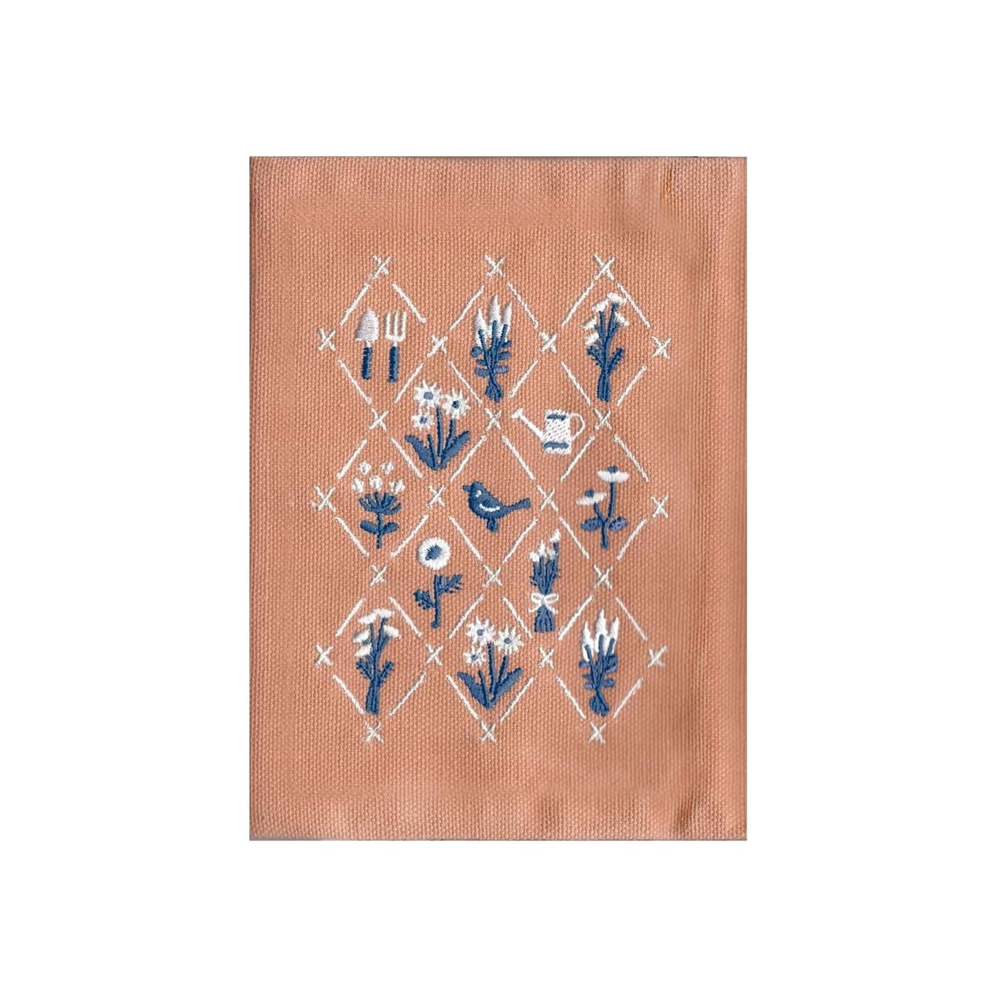 Furukawa Shiko Embroidered Book Cover A6 - Dry Flower - Hontowatashi - Book Covers