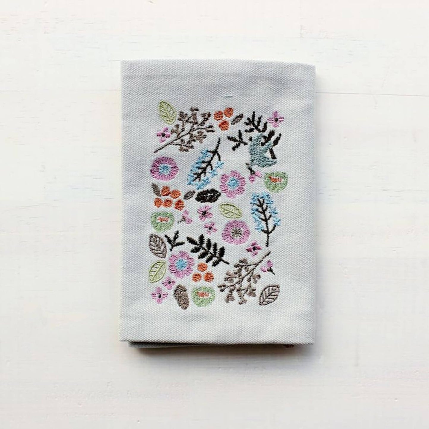Furukawa Shiko Embroidered Book Cover A6 - Kotori Biyori - Hontowatashi - Book Covers