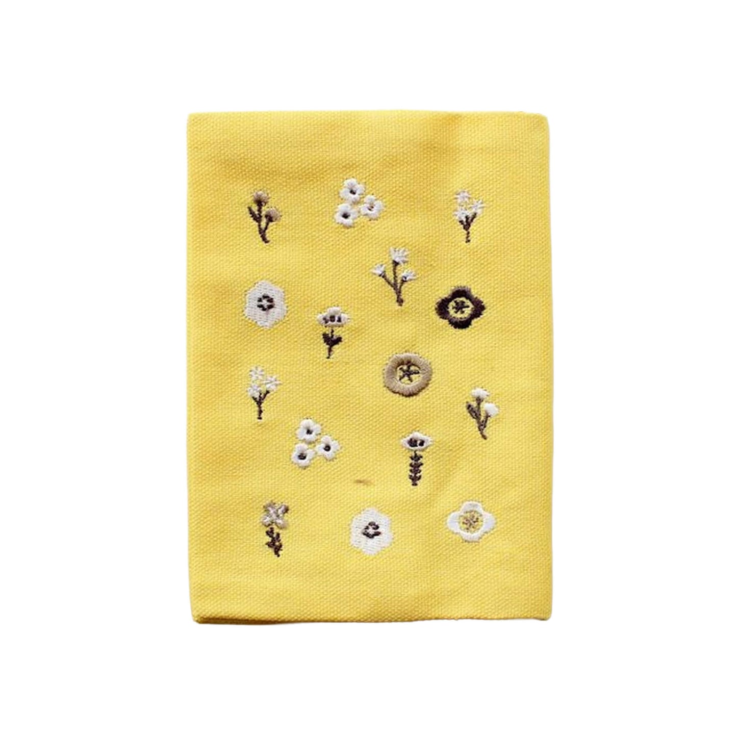 Furukawa Shiko Embroidered Book Cover A6 - Small Flower - Hontowatashi - Book Covers