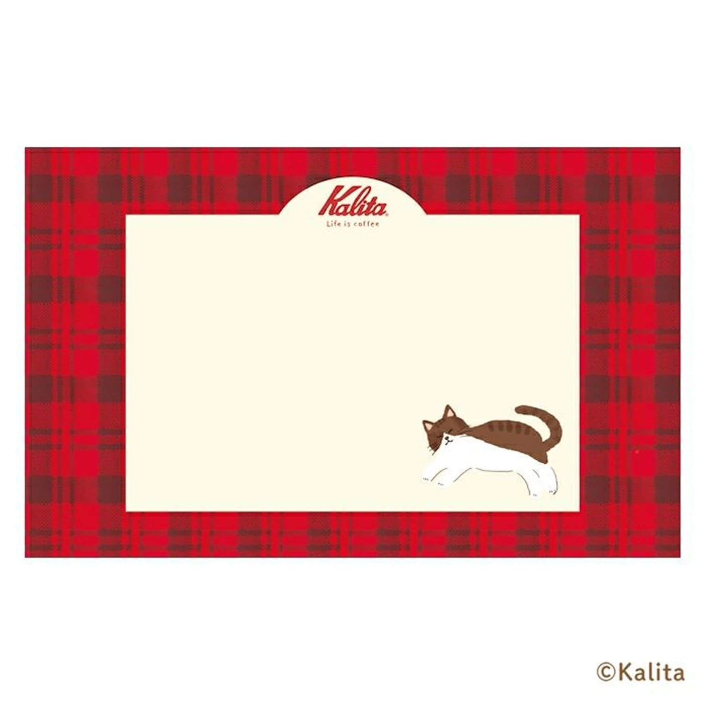 Furukawa Shiko × Kalita Foil - Stamped Mini Letter Set - Black Coffee - Mini Letter Writing Sets