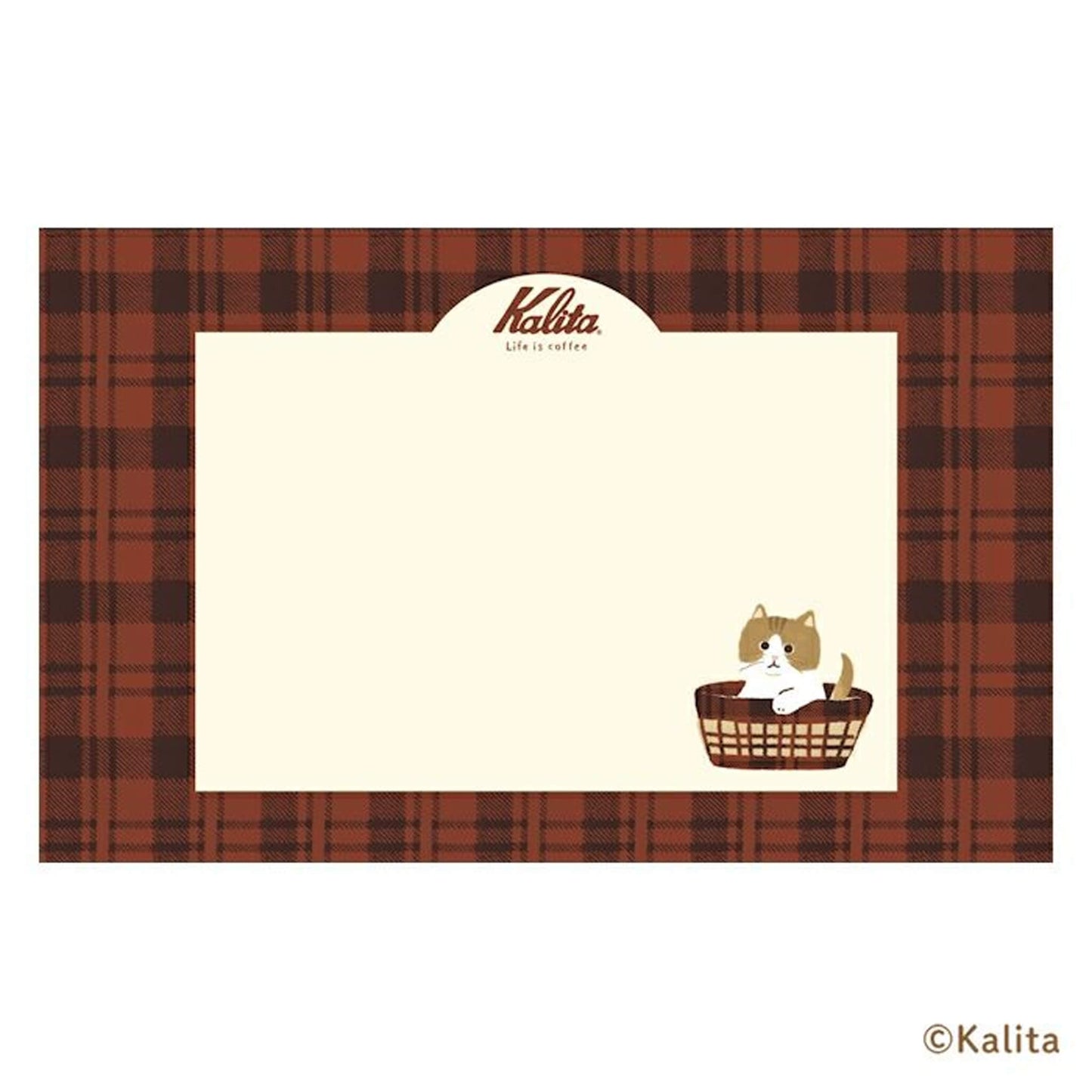Furukawa Shiko × Kalita Foil - Stamped Mini Letter Set - Brown Coffee - Mini Letter Writing Sets