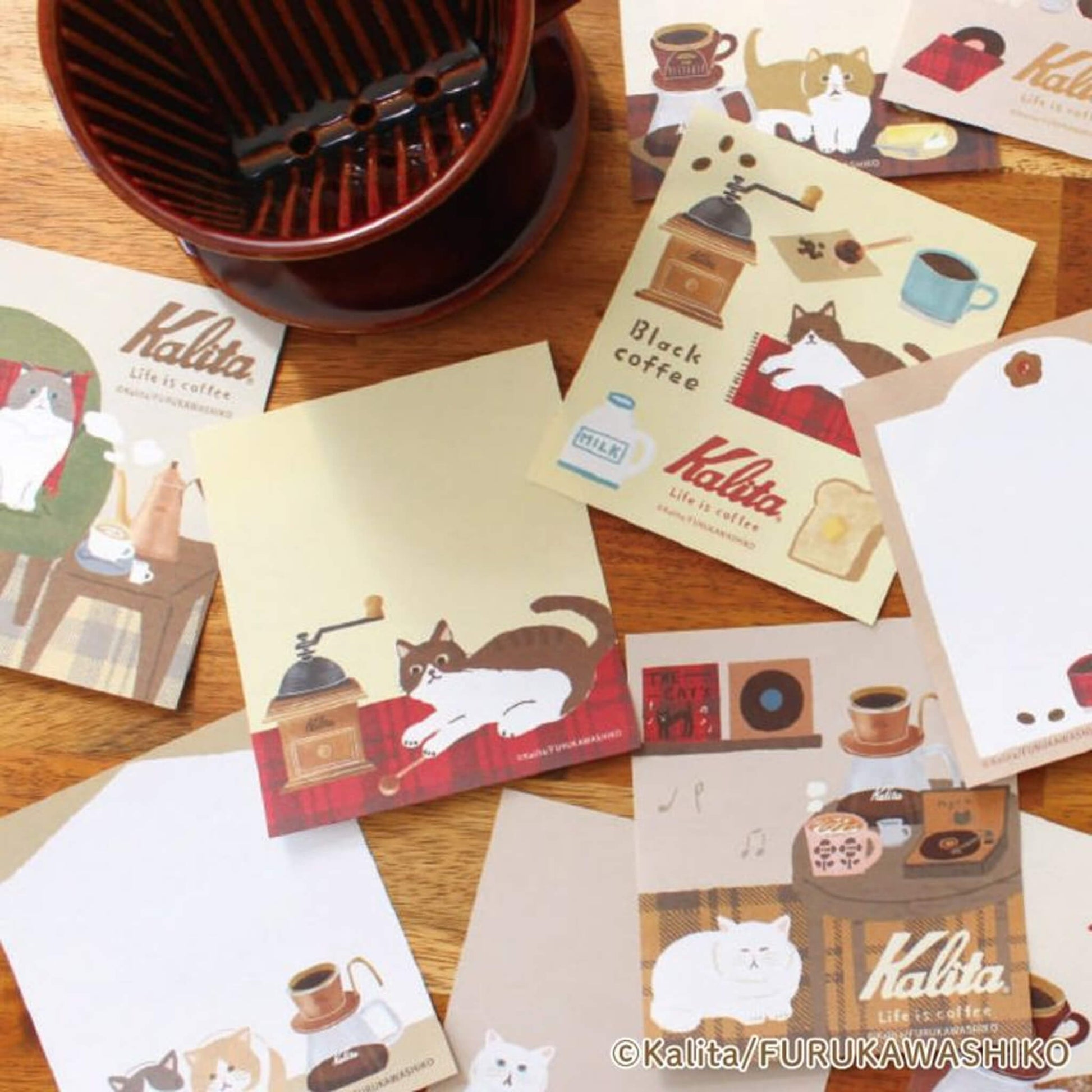 Furukawa Shiko × Kalita Memo Pad - Brown Coffee - Memo Pads