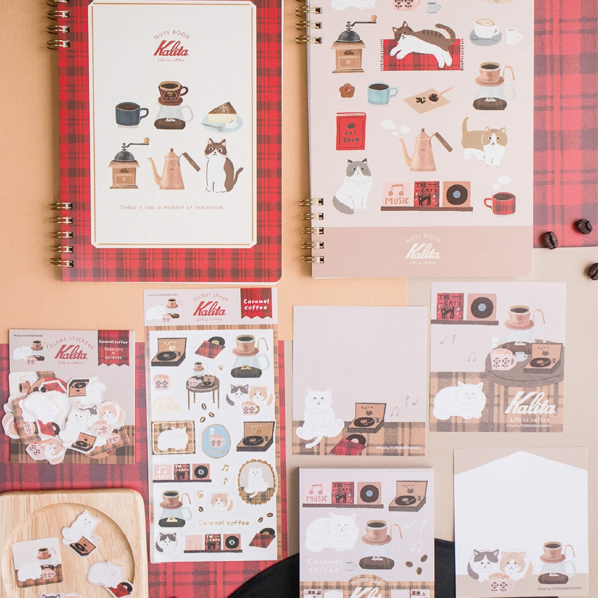 Furukawa Shiko × Kalita Memo Pad - Caramel Coffee - Memo Pads
