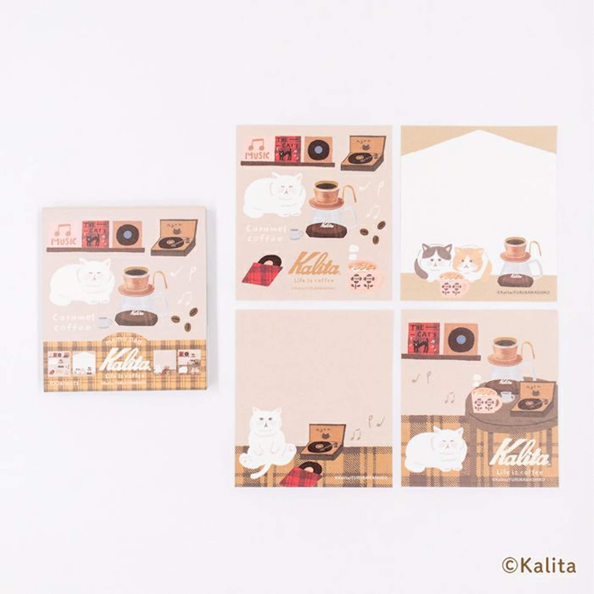 Furukawa Shiko × Kalita Memo Pad - Caramel Coffee - Memo Pads