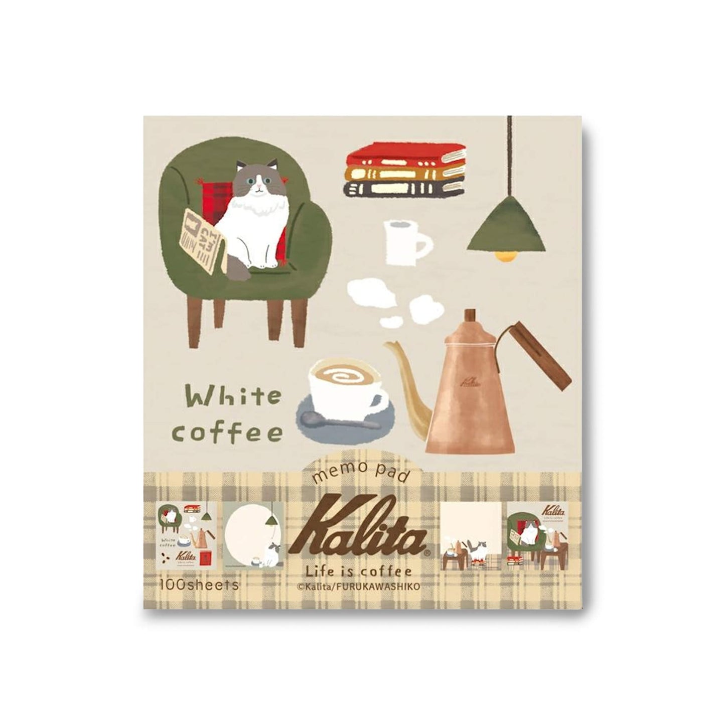 Furukawa Shiko × Kalita Memo Pad - White Coffee - Memo Pads